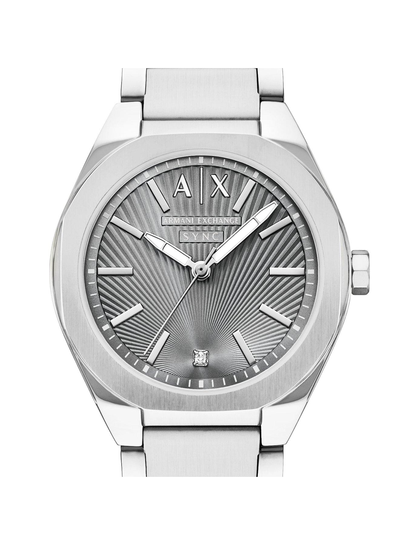 Image 5 of 7 of Armani Exchange Womens Sync Silver Stainless Steel Watch, AX6030