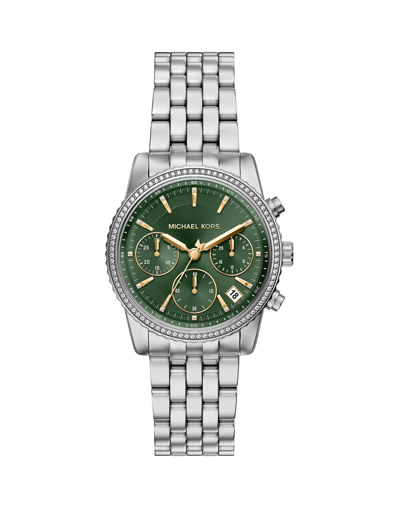 Image 1 of 7 of Michael Kors Bryant Chronograph Silver Watch