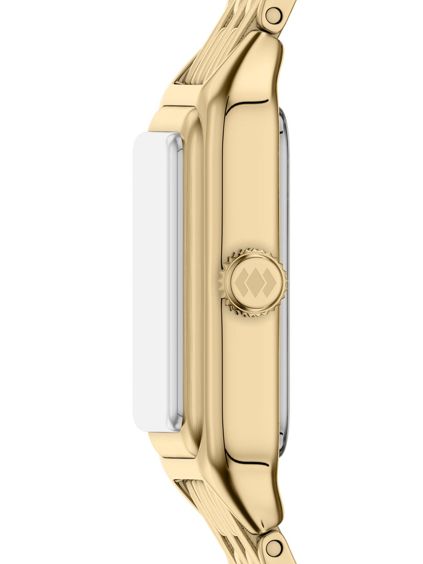 Image 3 of 7 of Fossil Womens Raquel Three-Hand Gold-Tone Stainless Steel Watch, ES5467