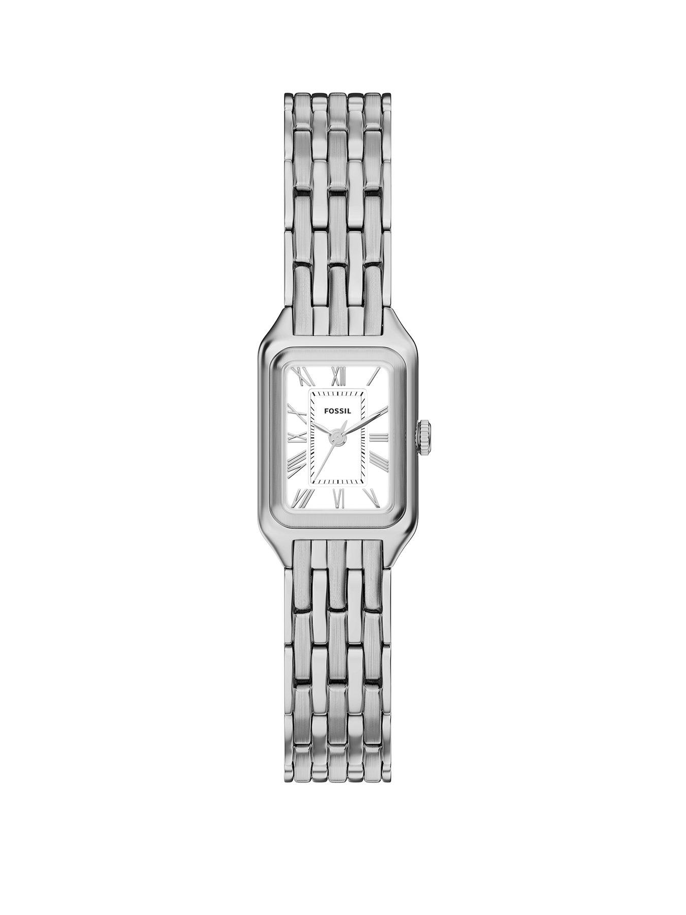 Fossil Womens Raquel Three-Hand Stainless Steel Watch, ES5469