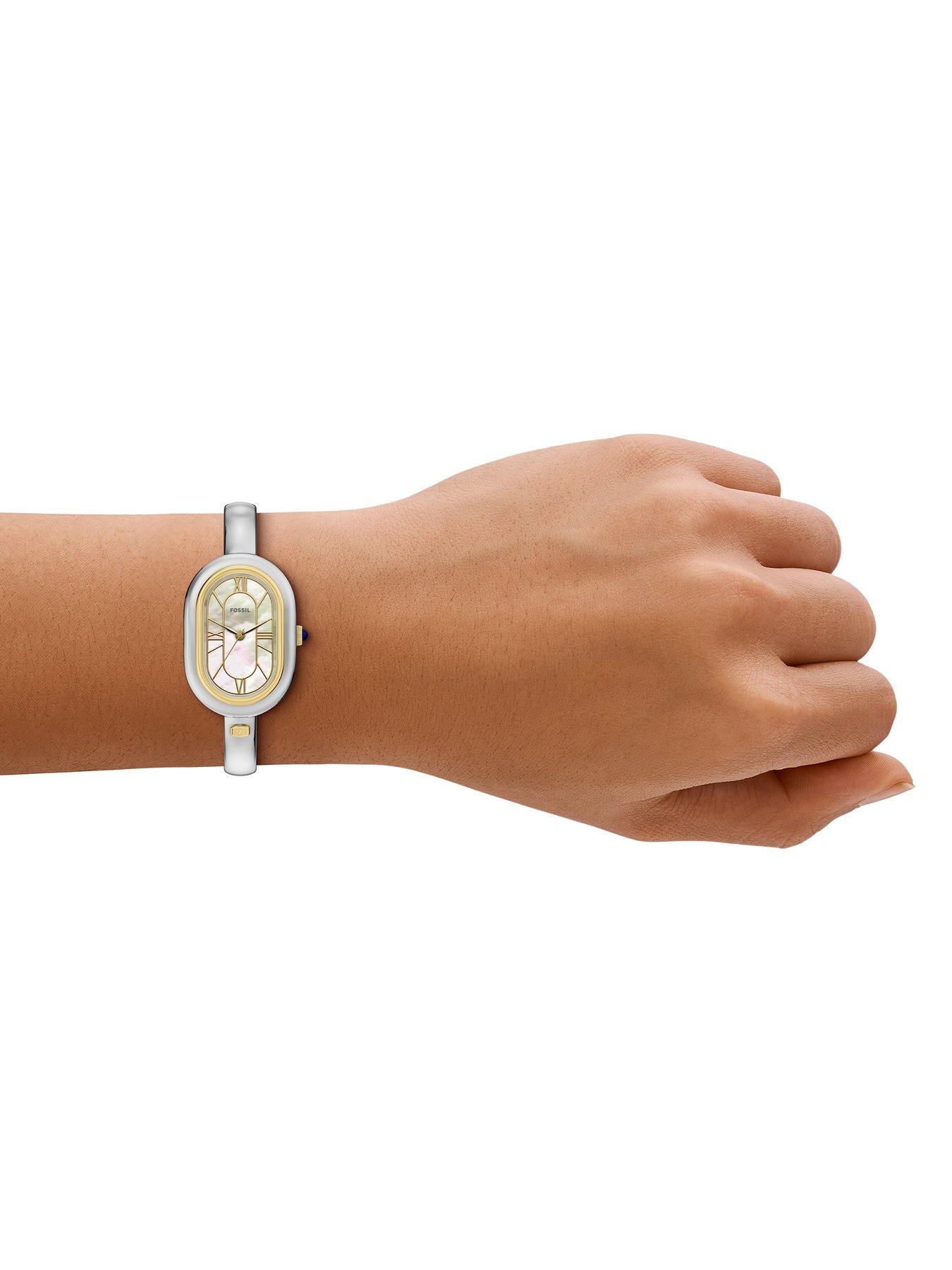 Image 4 of 7 of Fossil Womens Sloan Three-Hand Stainless Steel Watch, ES5455