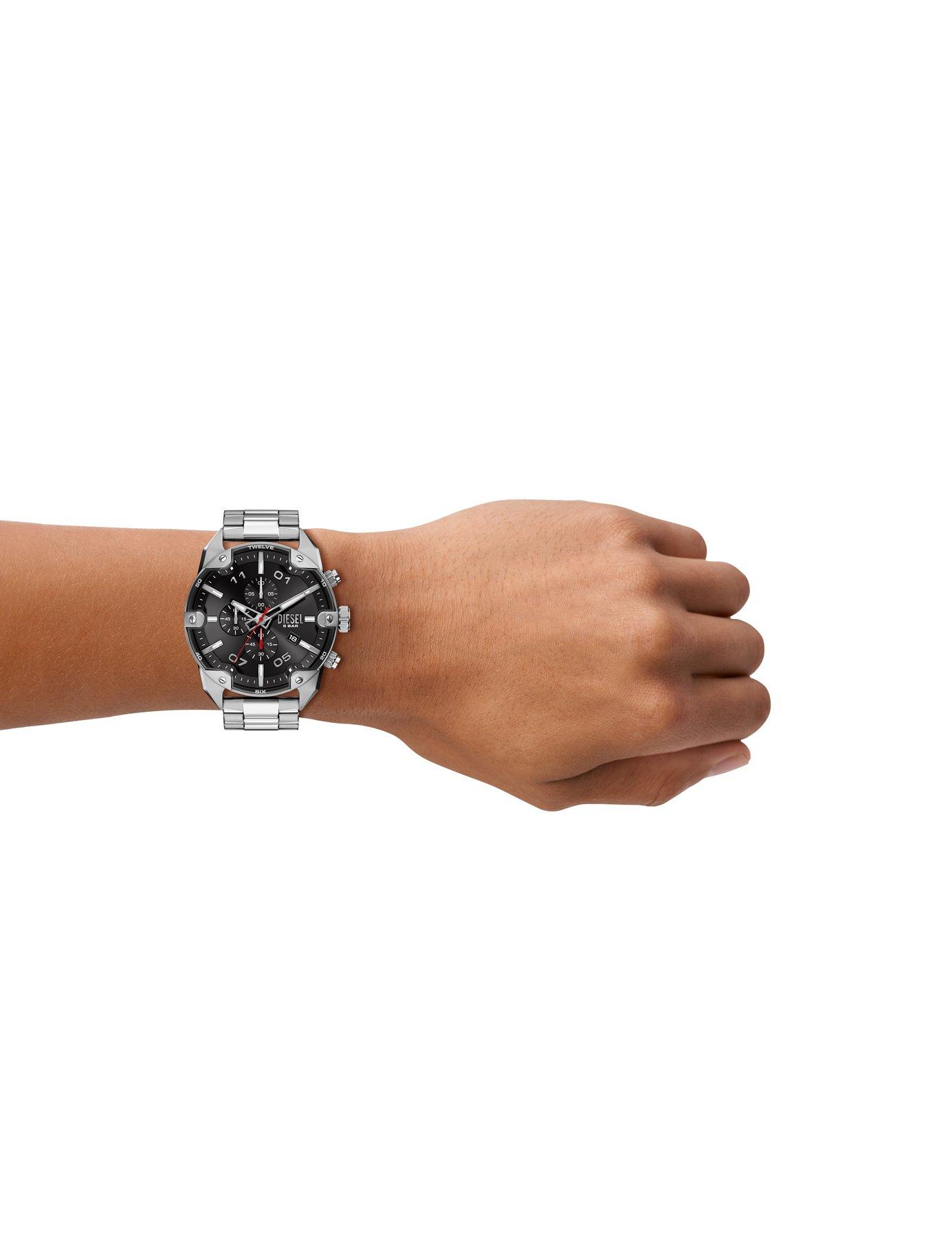 Image 3 of 7 of Diesel Mens Spiked Chronograph Stainless Steel Watch, DZ4709