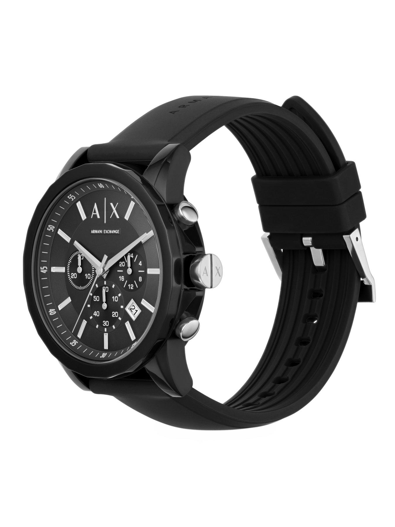 Image 4 of 6 of Armani Exchange Mens Chronograph, Black-Tone Stainless Steel Watch, AX1326