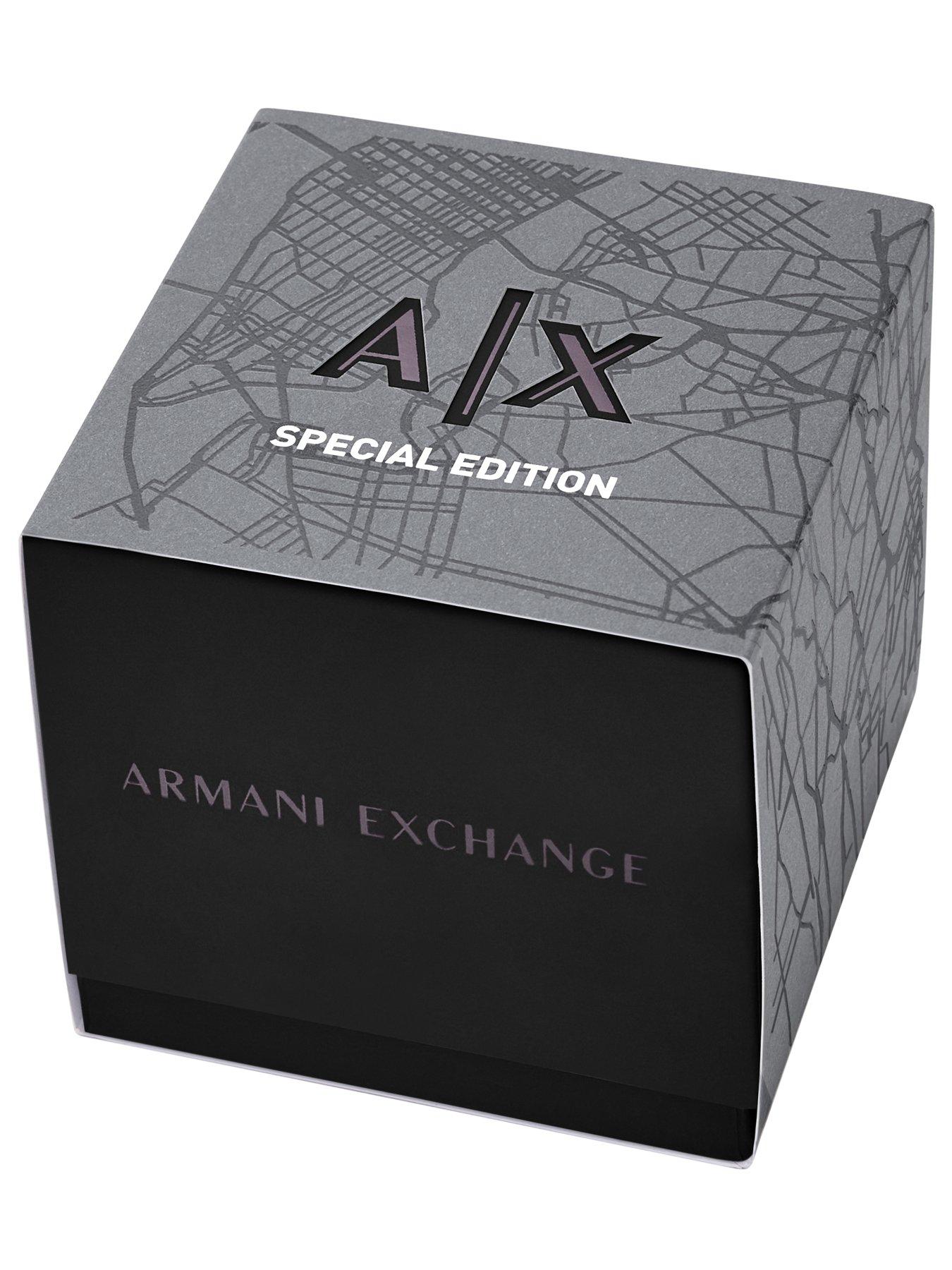 Image 7 of 7 of Armani Exchange Mens Sync Chronograph Green Silicone Watch, AX4292