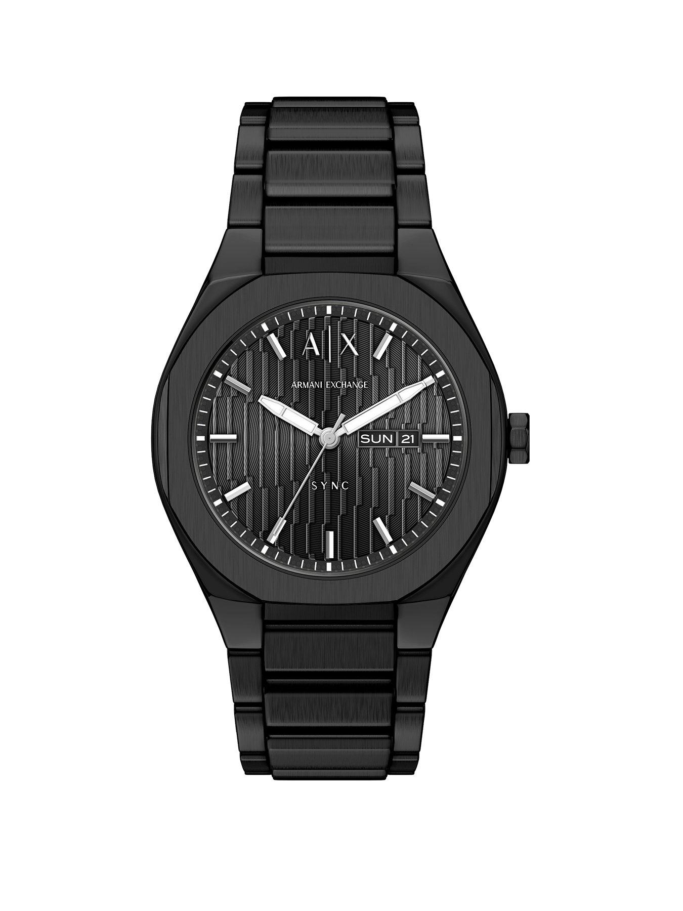 armani-exchange-armani-exchange-mens-sync-black-stainless-steel-watch-ax4301