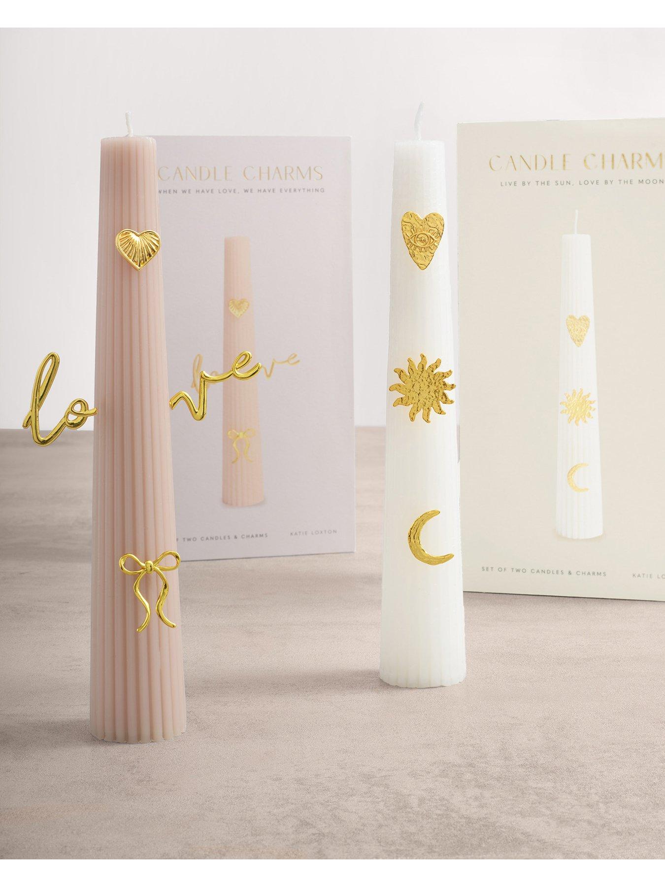 Image 4 of 5 of Katie Loxton CANDLE CHARM GIFT SET , MOON AND SUN , Oyster , 25cm x 12cm x 6cm