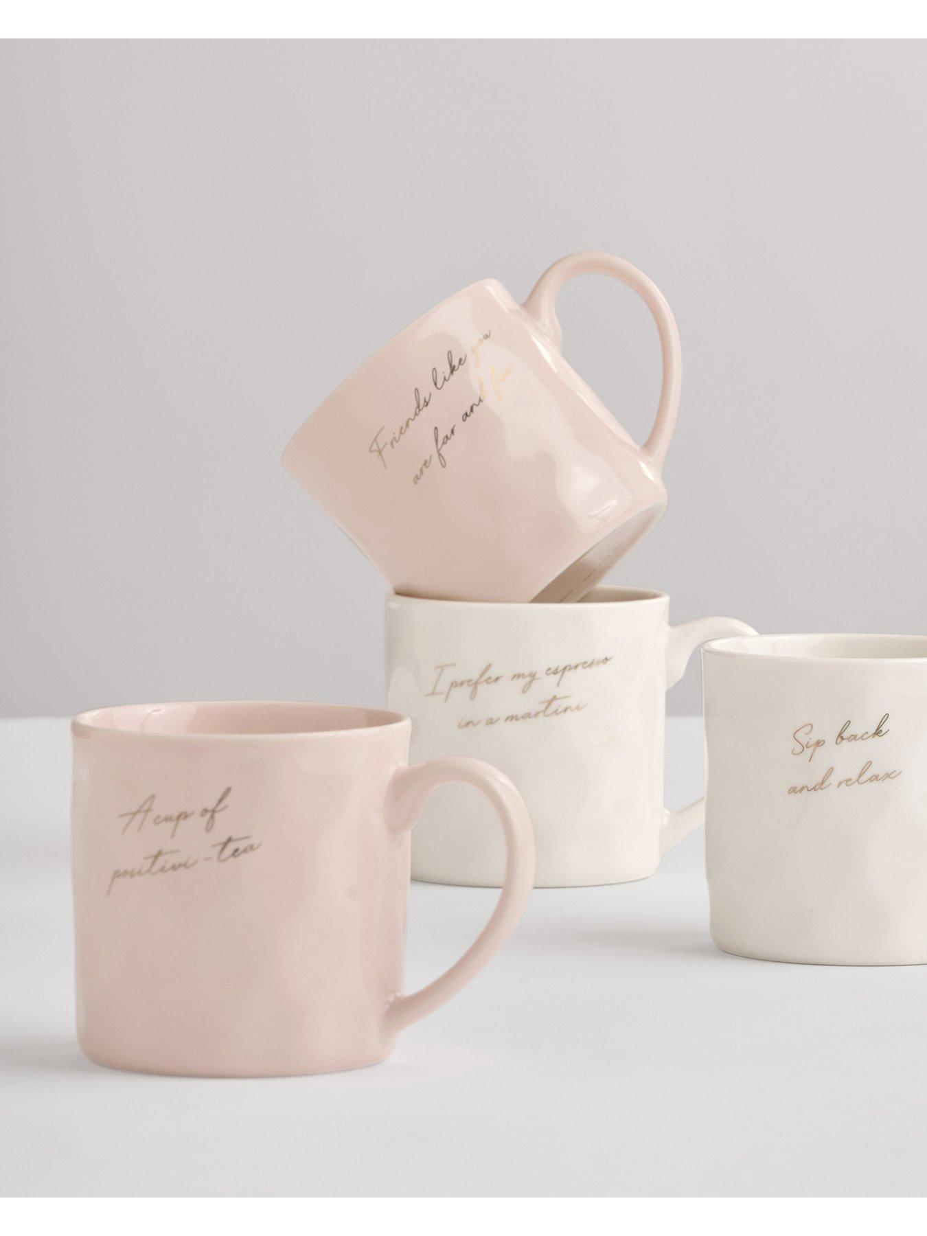 Image 4 of 5 of Katie Loxton DAPPLED CERAMIC MUG , I PREFER MY ESPRESSO IN A MARTINI , Off White , 9.7cm x 9.8cm x 8cm
