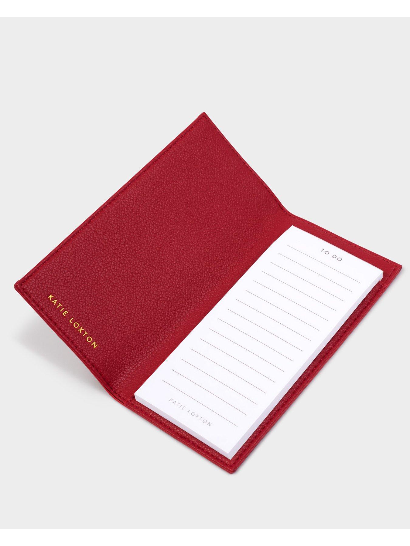 Image 3 of 6 of Katie Loxton TO DO' LIST REFILLABLE NOTEPAD , Garnet Red , 18cm x 8cm