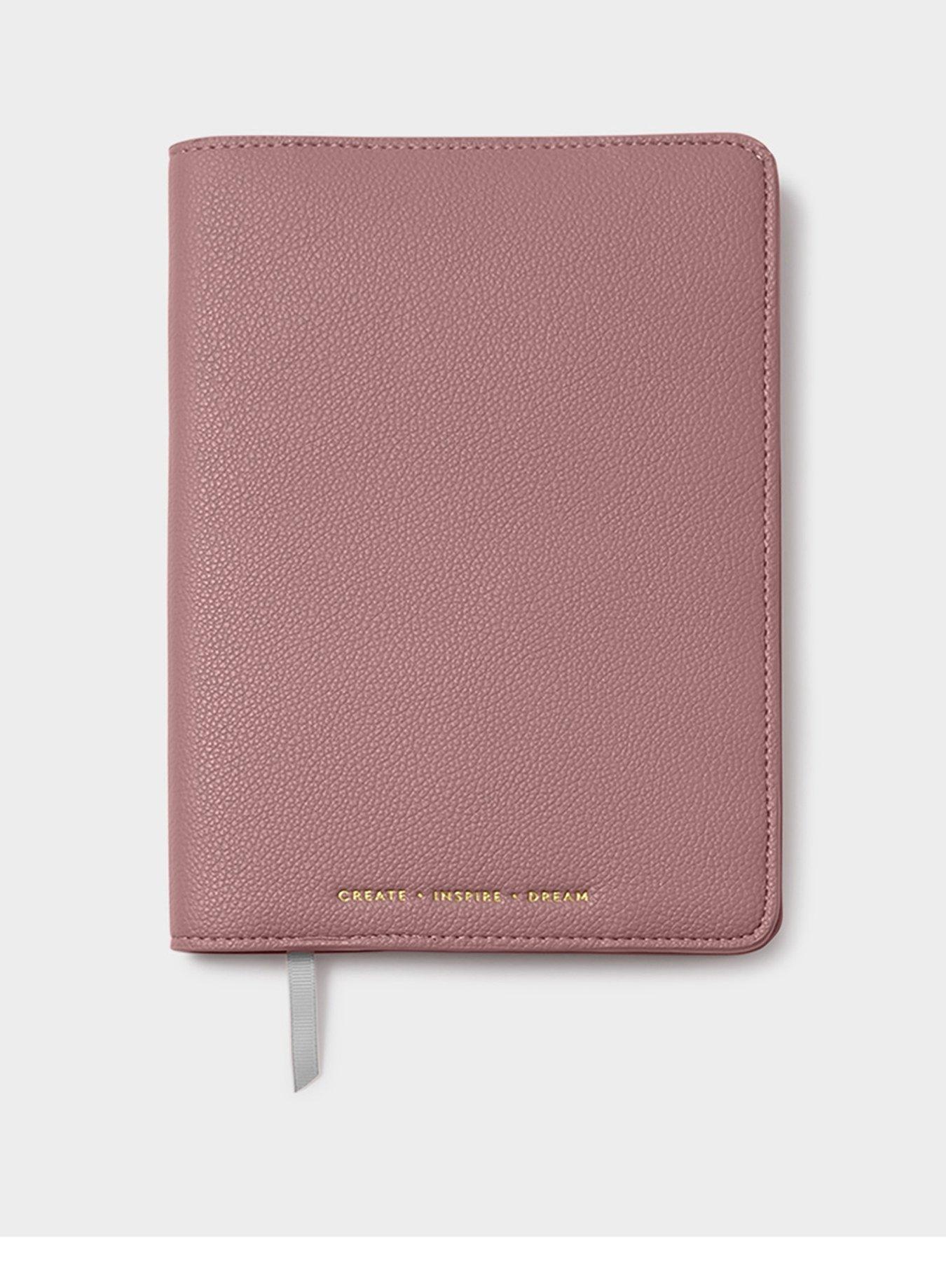Katie Loxton NOTEBOOK COVER AND A5 LINED NOTEPAD , CREATE. INSPIRE. DREAM , Deep Rose , 22cm x 15.9cm x 1.5cm