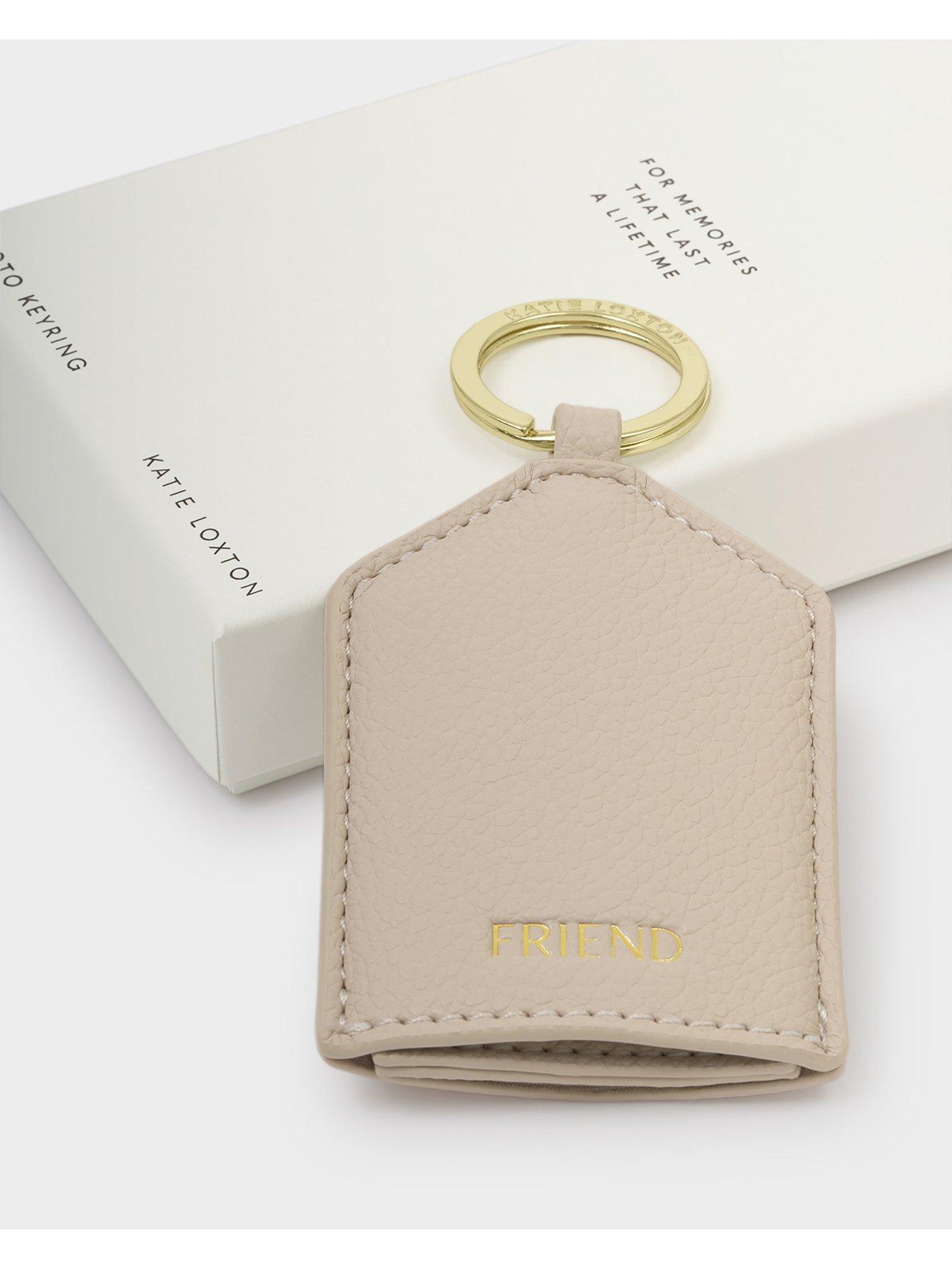 Image 3 of 5 of Katie Loxton HIDDEN PHOTO KEYRING , FRIEND , Oyster , 7.5cm x 5.5cm