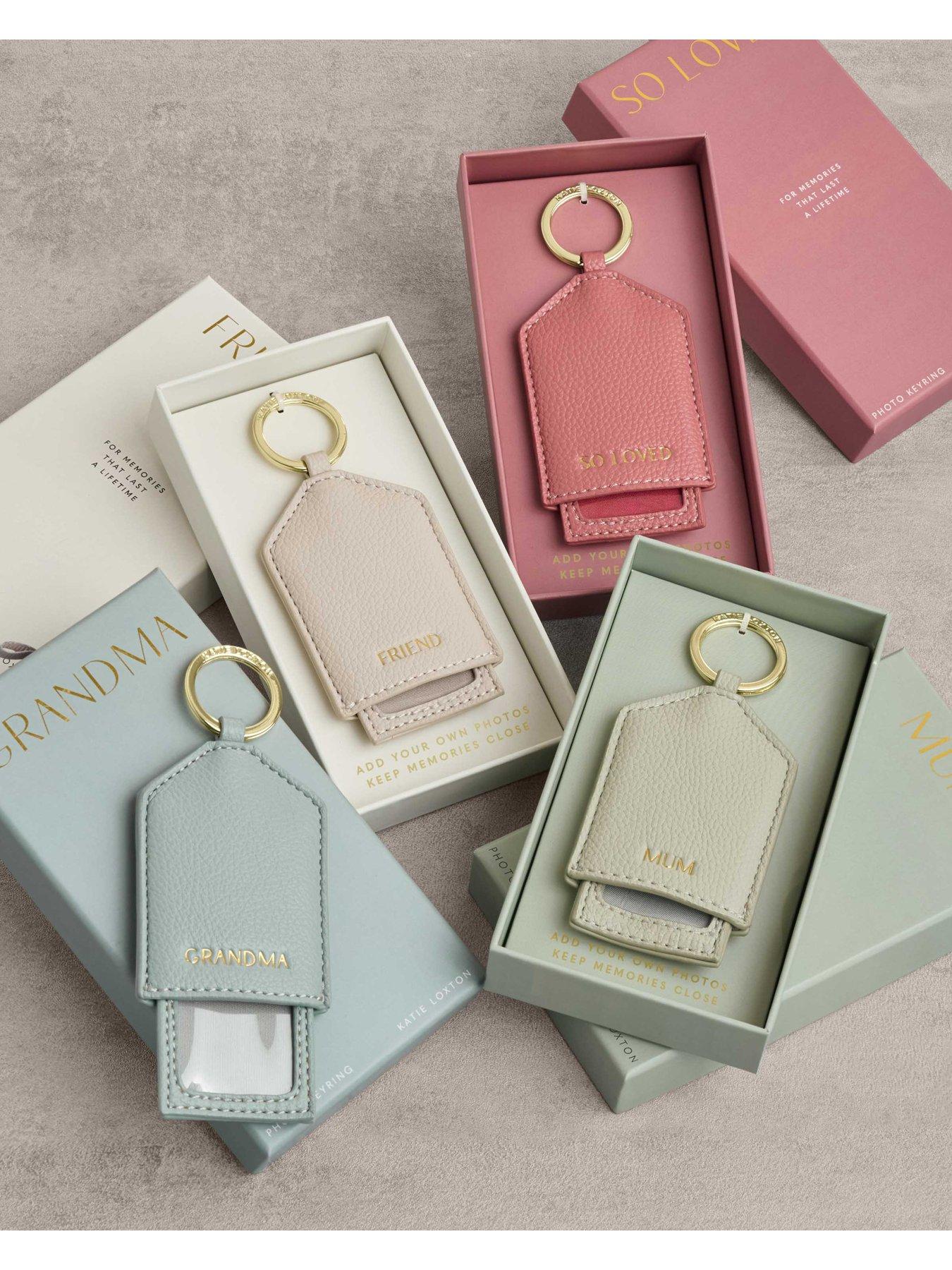 Image 4 of 5 of Katie Loxton HIDDEN PHOTO KEYRING , FRIEND , Oyster , 7.5cm x 5.5cm