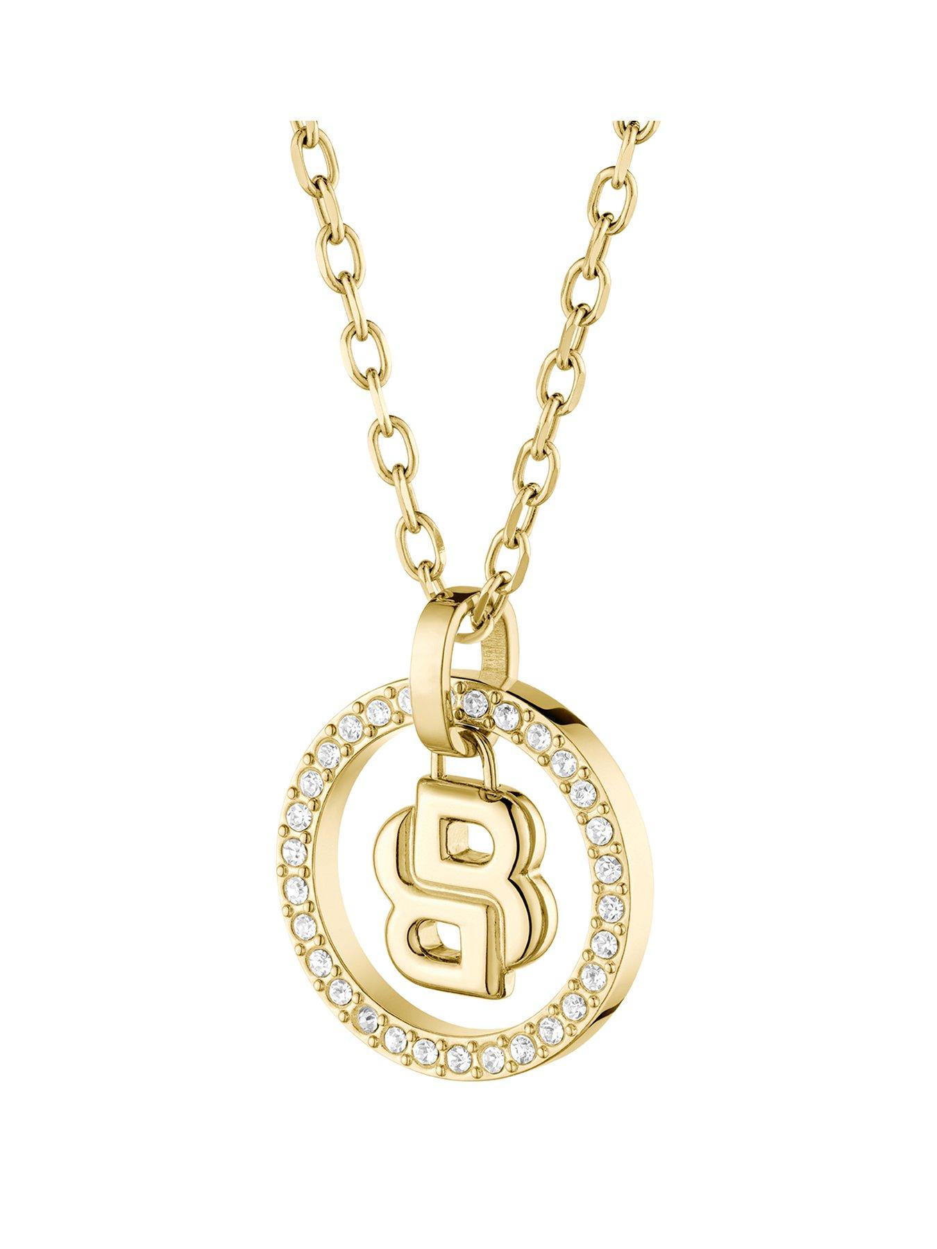 Image 1 of 7 of BOSS Ladies Double B Divine Gold IP Necklace