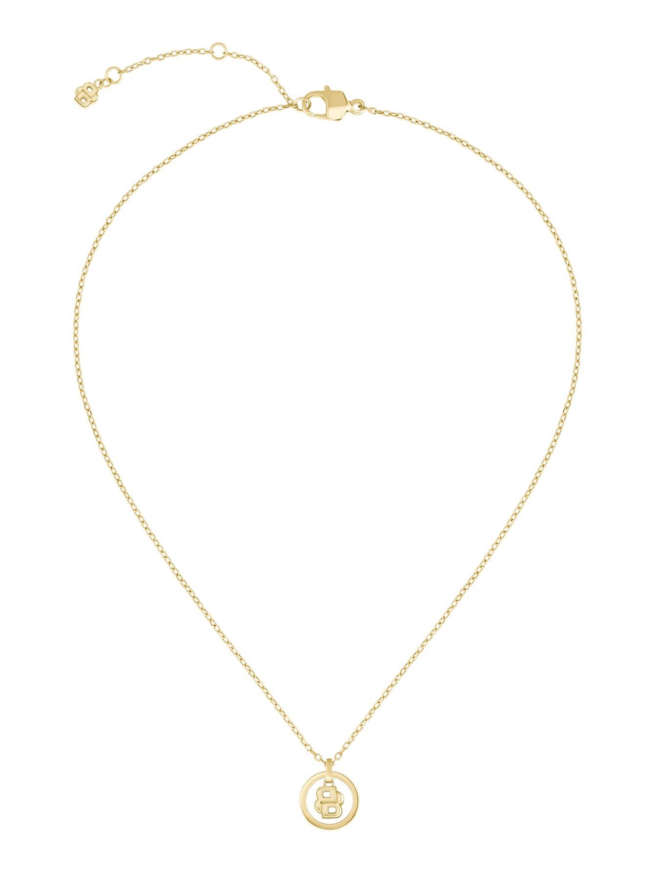 Image 3 of 7 of BOSS Ladies Double B Divine Gold IP Necklace