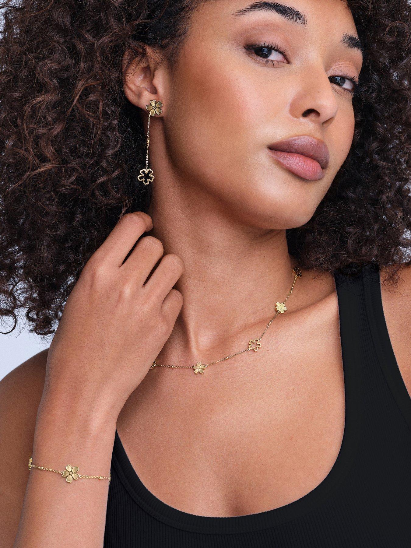 Image 6 of 7 of Olivia Burton Gold Plated Forget Me Not Necklace