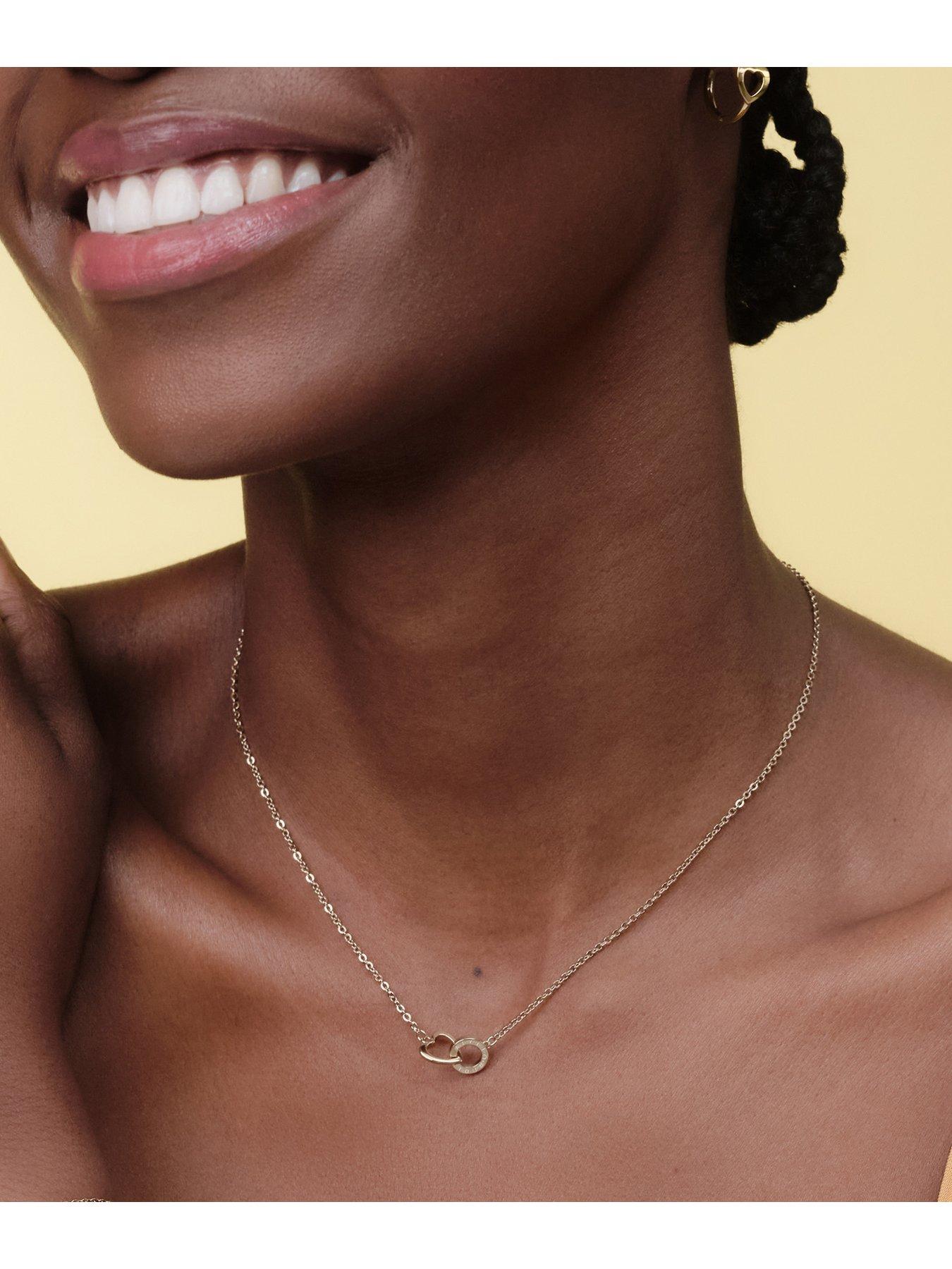  image of olivia-burton-gold-ip-kindred-interlink-necklace