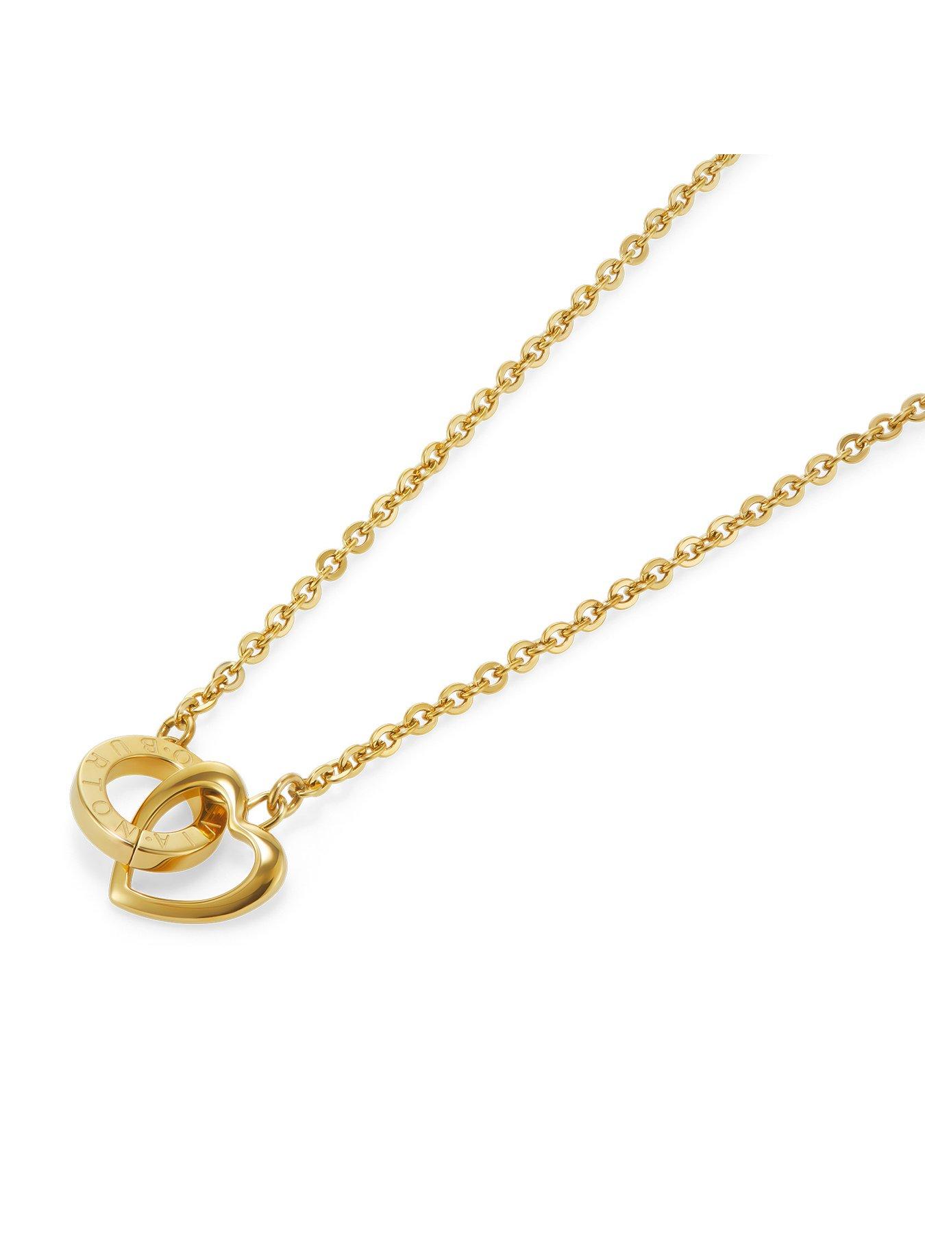  image of olivia-burton-gold-ip-kindred-interlink-necklace