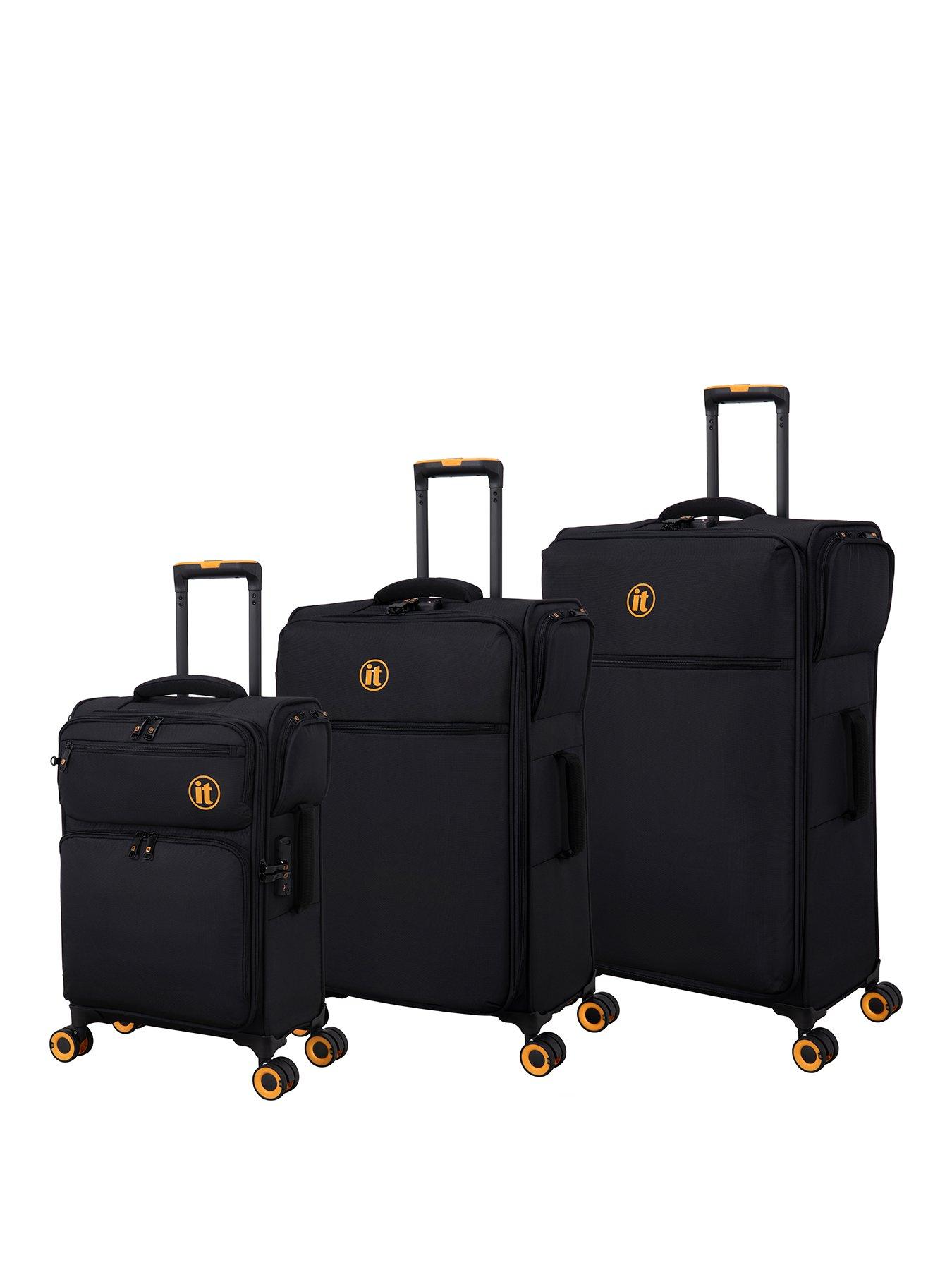  image of it-luggage-simultaneous-black-connectable-suitcase-set