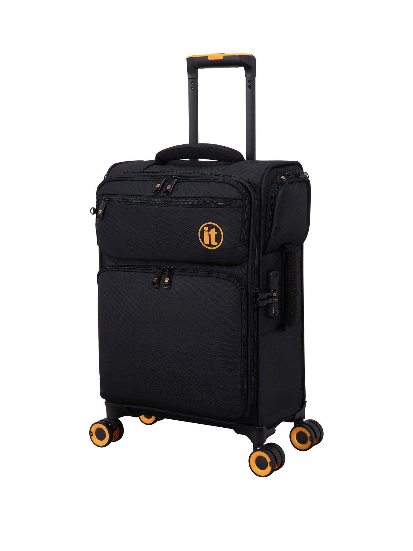  image of it-luggage-simultaneous-black-connectable-cabin-suitcase