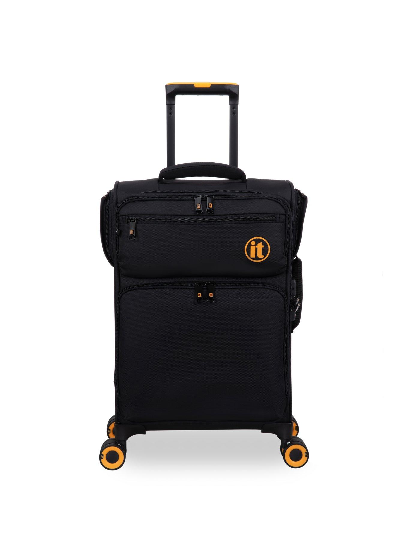  image of it-luggage-simultaneous-black-connectable-cabin-suitcase