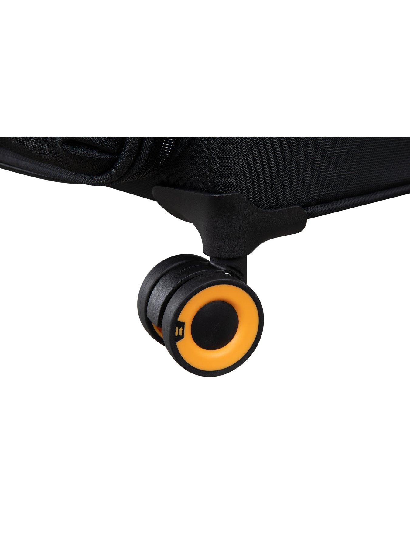  image of it-luggage-simultaneous-black-connectable-cabin-suitcase