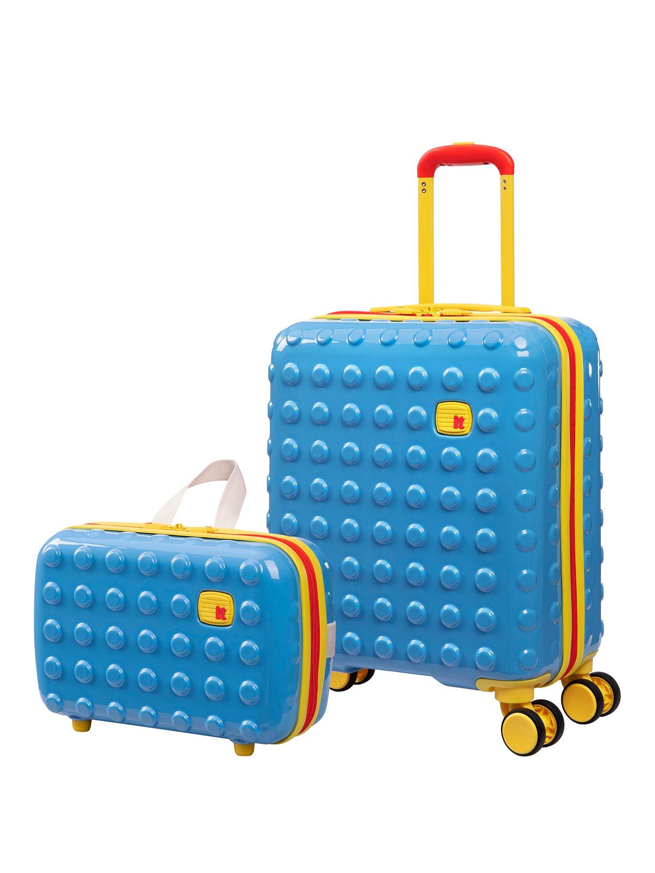it Luggage Bobble-Bloc Blue 2pc Kids Suitcase Set