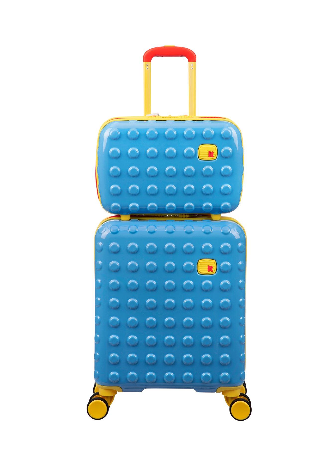  image of it-luggage-bobble-bloc-blue-2pc-kids-suitcase-set