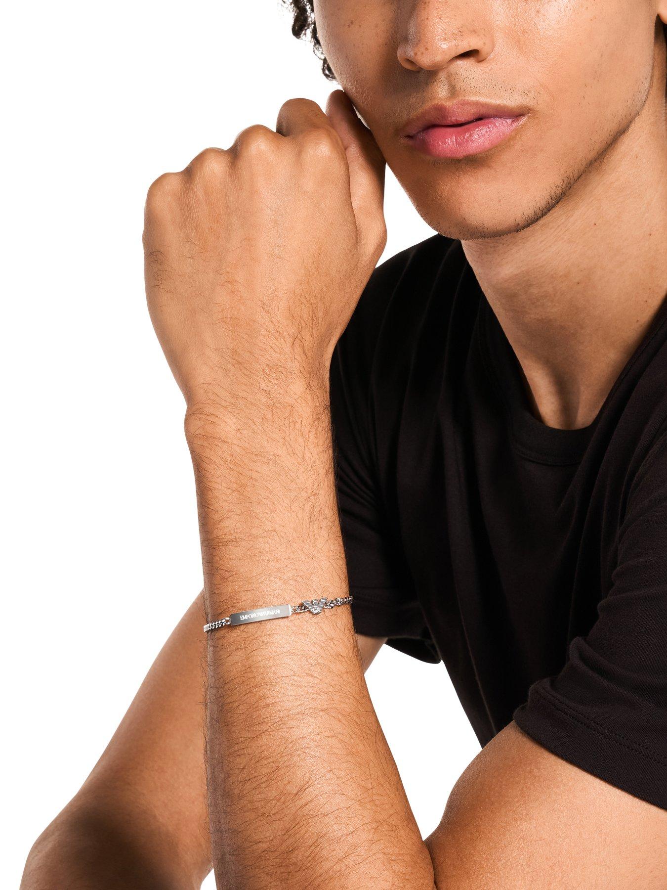 Image 3 of 4 of Emporio Armani Mens Stainless Steel ID Bracelet, EGS3310040