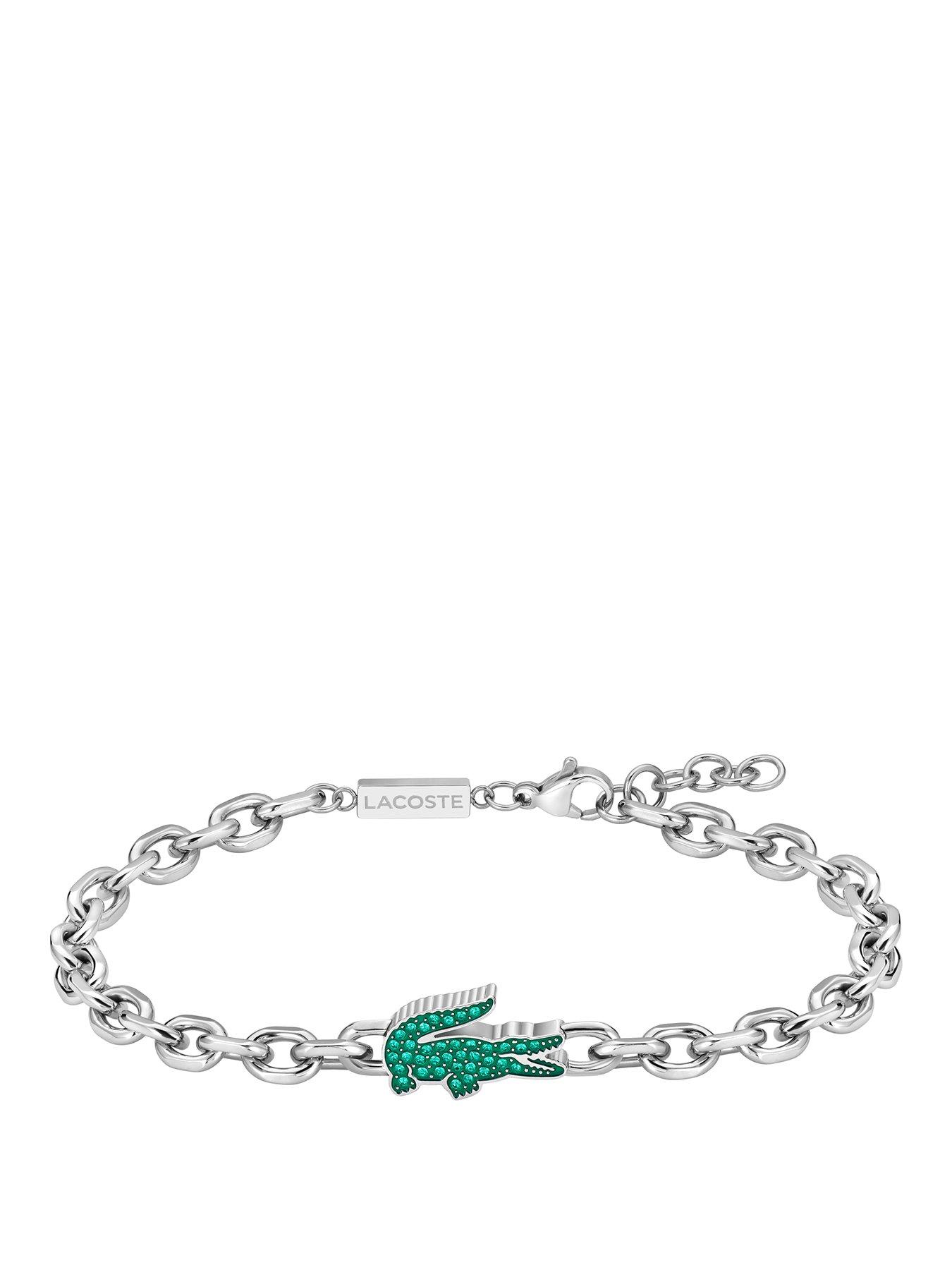 Image 1 of 6 of Lacoste Mens Arthor Stainless Steel Link Bracelet