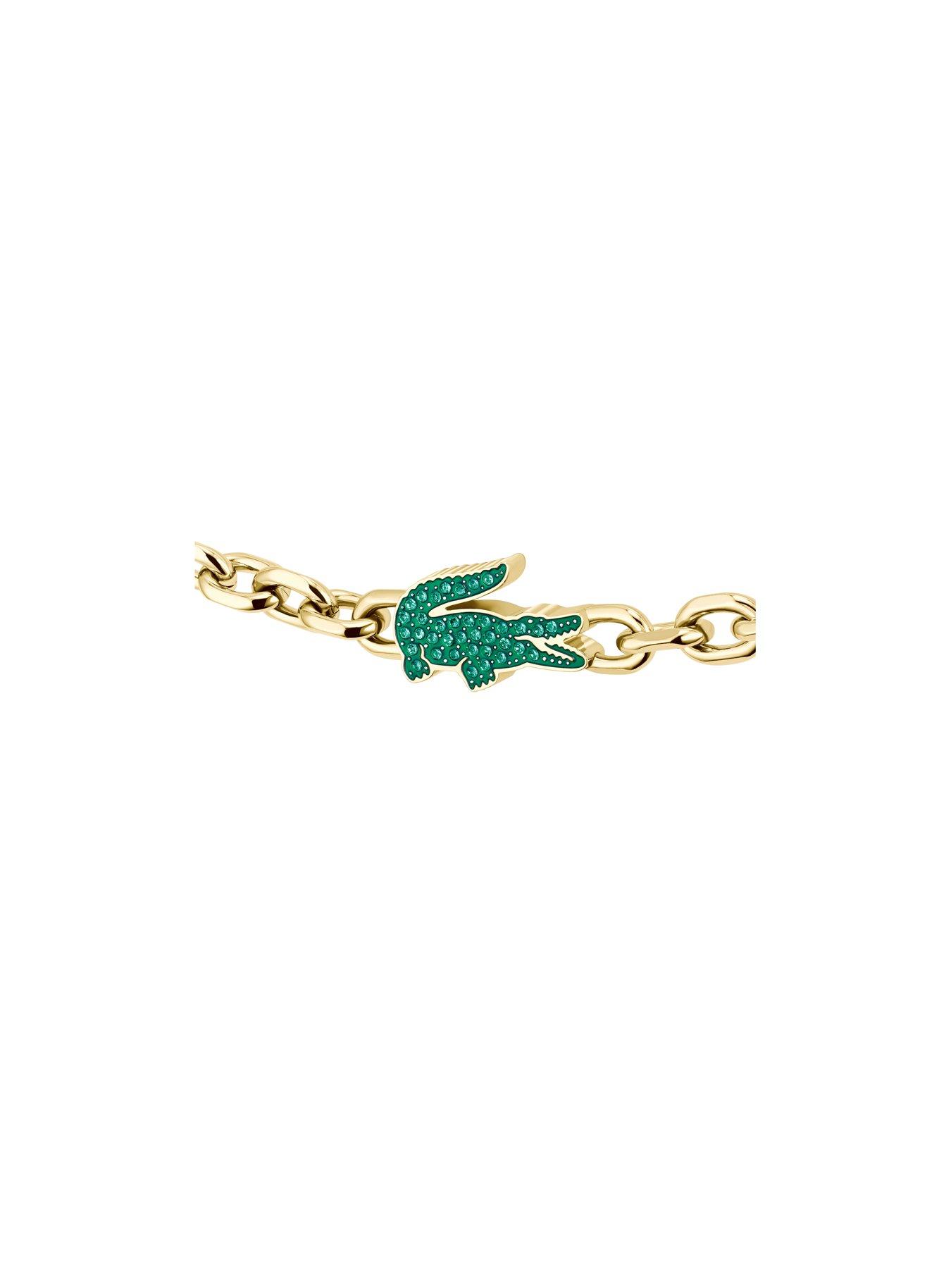 Image 2 of 7 of Lacoste Mens Arthor Gold IP Link Bracelet