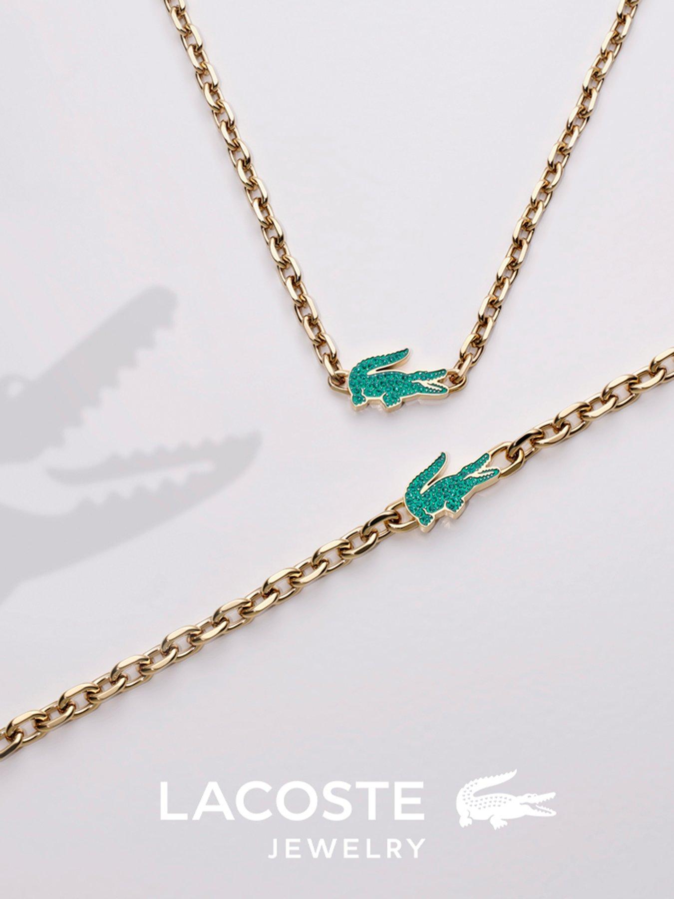 Image 4 of 7 of Lacoste Mens Arthor Gold IP Link Bracelet