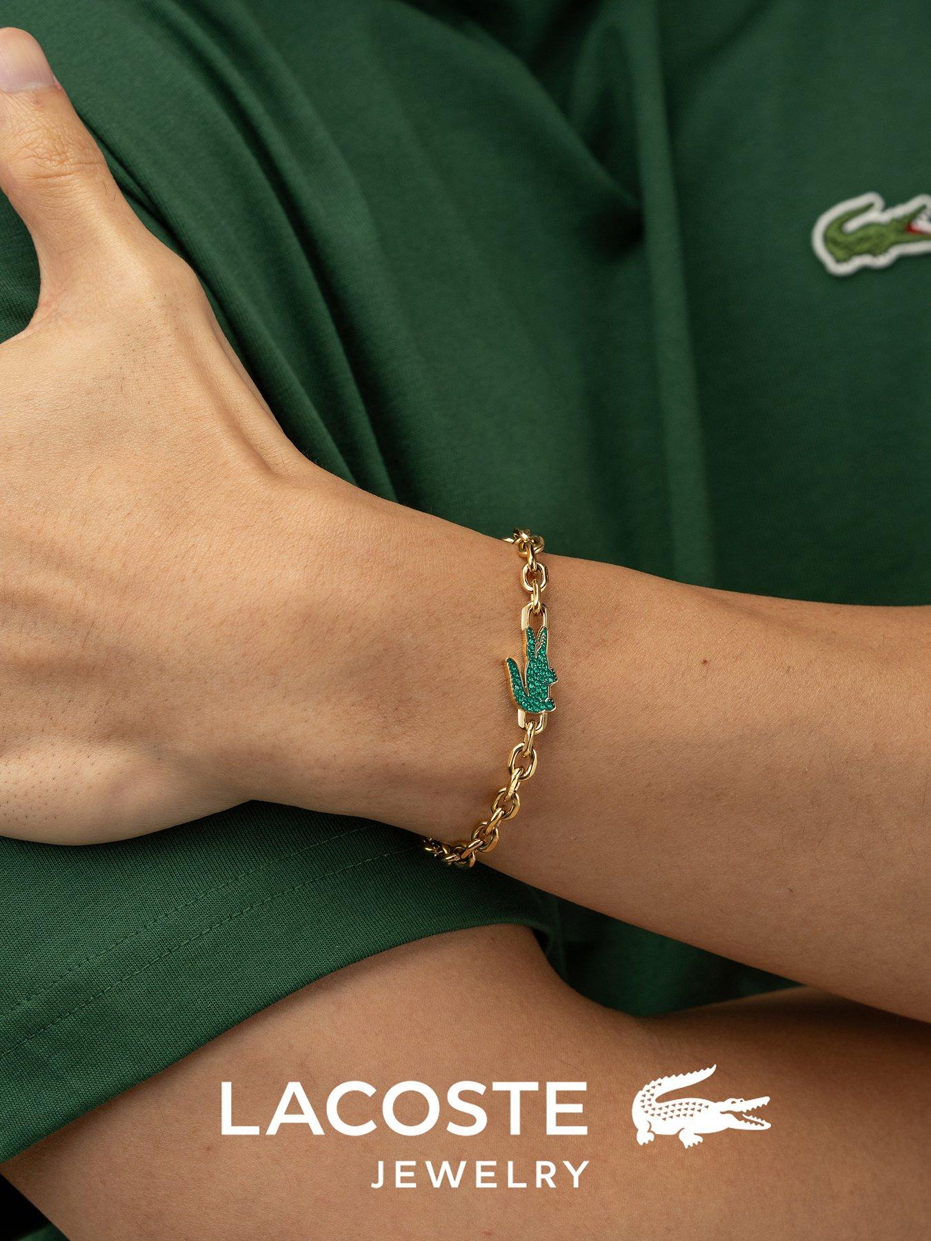 Image 5 of 7 of Lacoste Mens Arthor Gold IP Link Bracelet