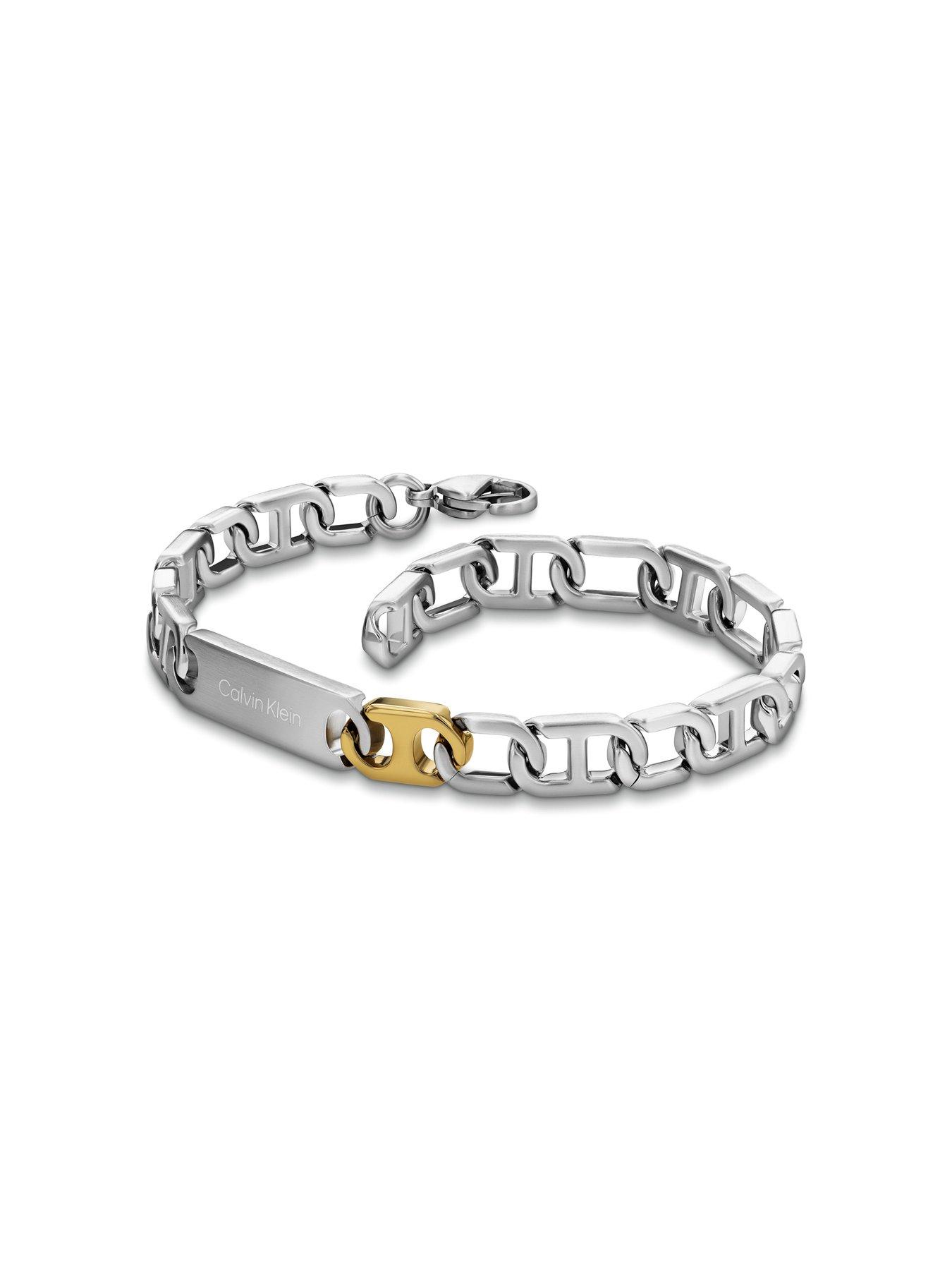 Image 2 of 4 of Calvin Klein Mens CK Candid Stainless Steel &amp; Gold Plated Bracelet