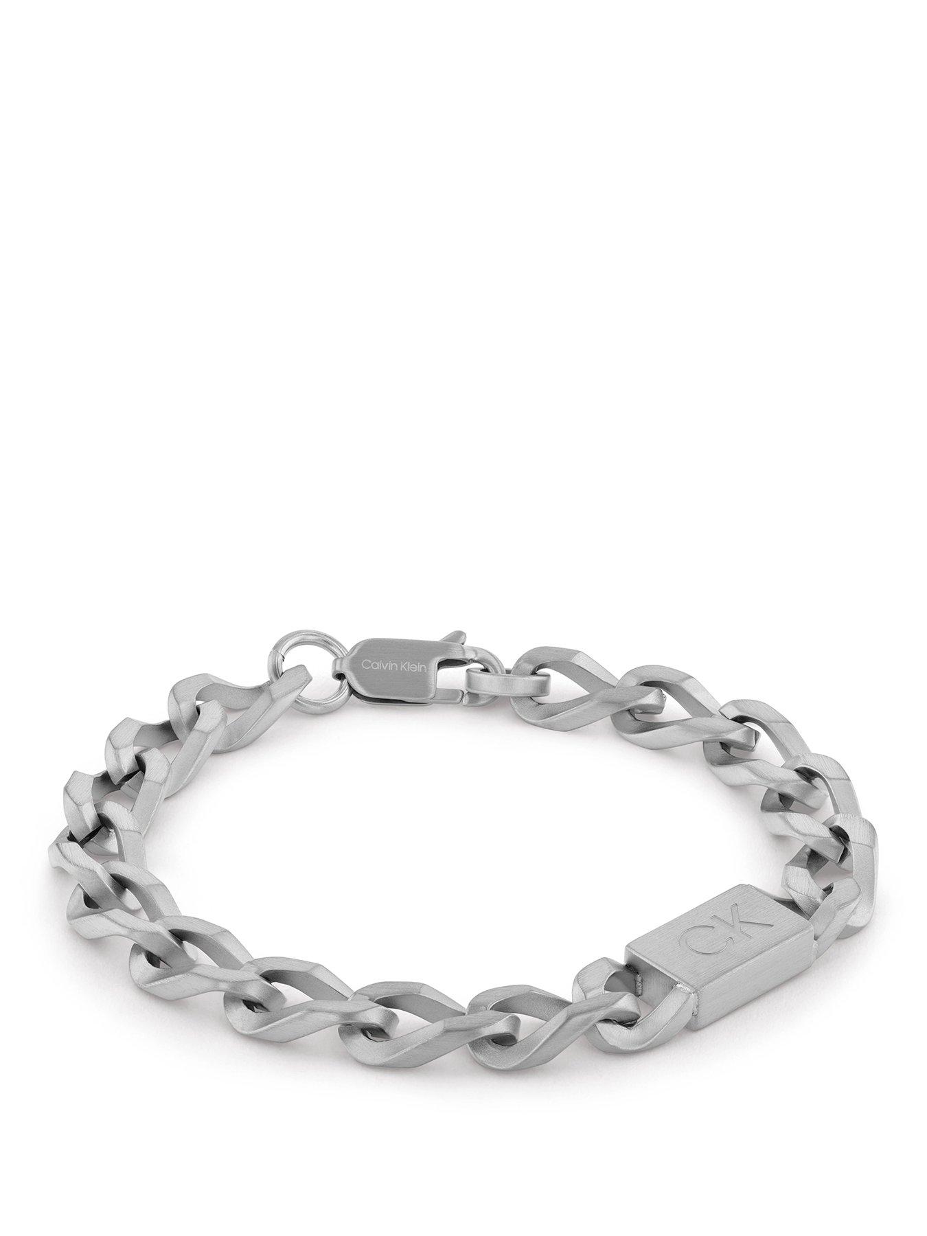 Image 1 of 4 of Calvin Klein Mens CK Outlook Stainless Steel Bracelet