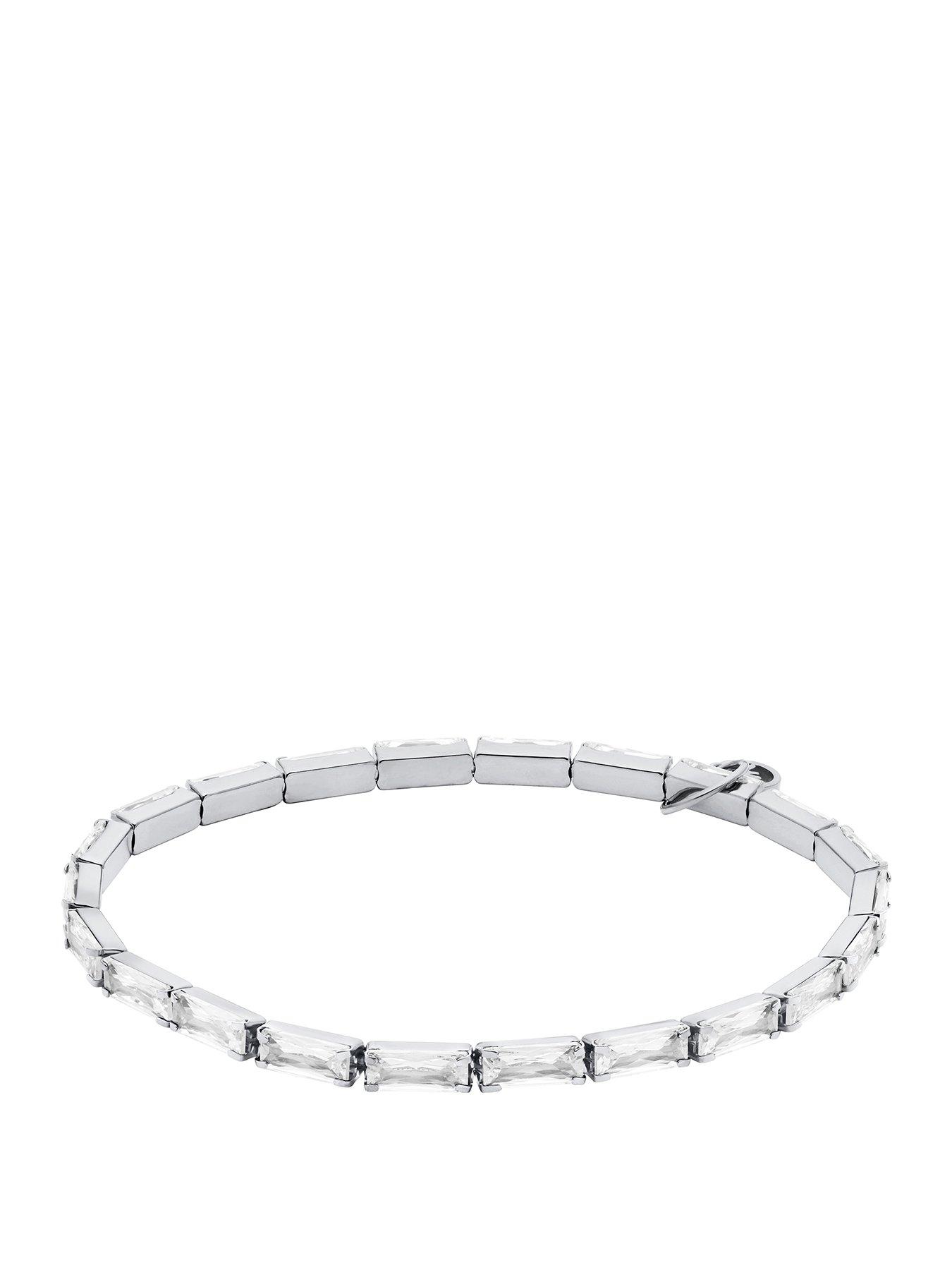 Michael Kors Michael Kors Womens Baguette Stretch Tennis Bracelet, MKJ8614040