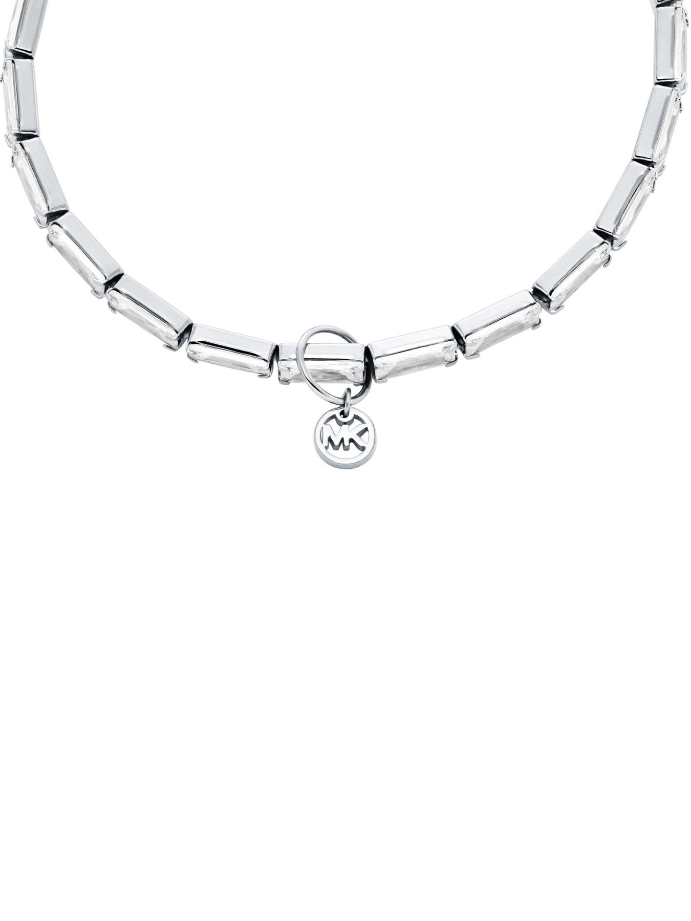 Image 2 of 3 of Michael Kors Womens Baguette Stretch Tennis Bracelet, MKJ8614040