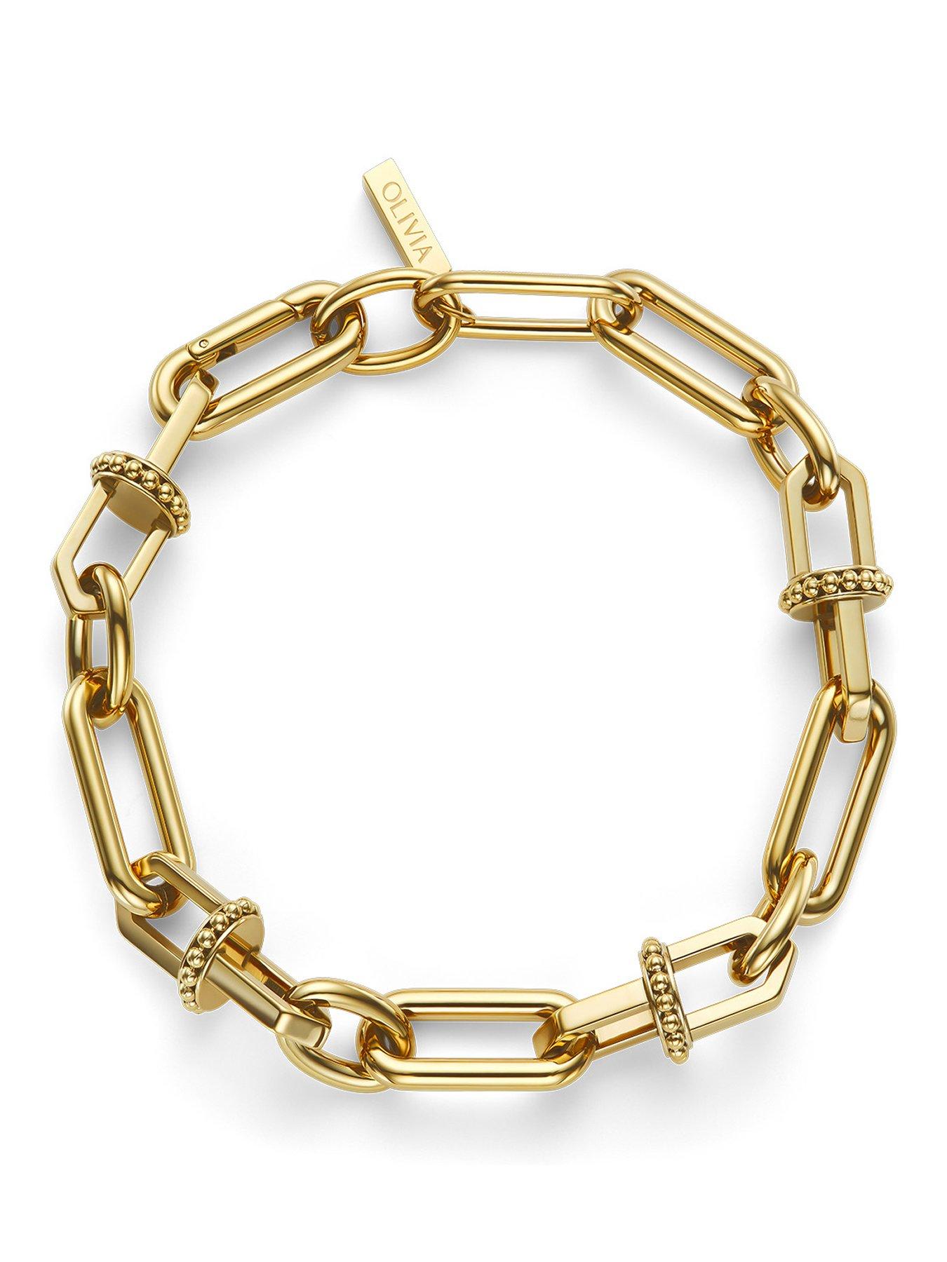 Olivia Burton Gold IP Anchor Link Bracelet