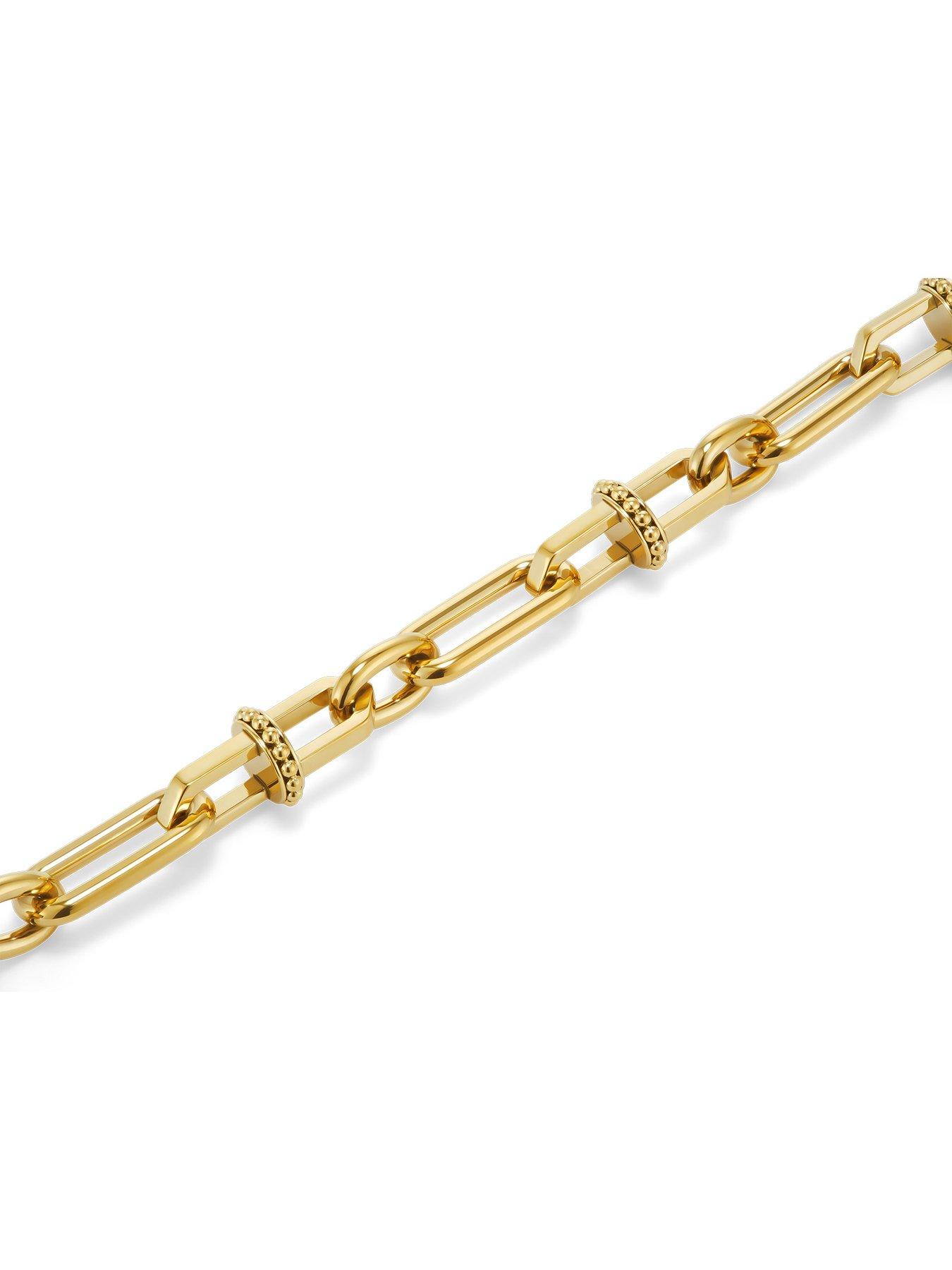 Image 4 of 7 of Olivia Burton Gold IP Anchor Link Bracelet