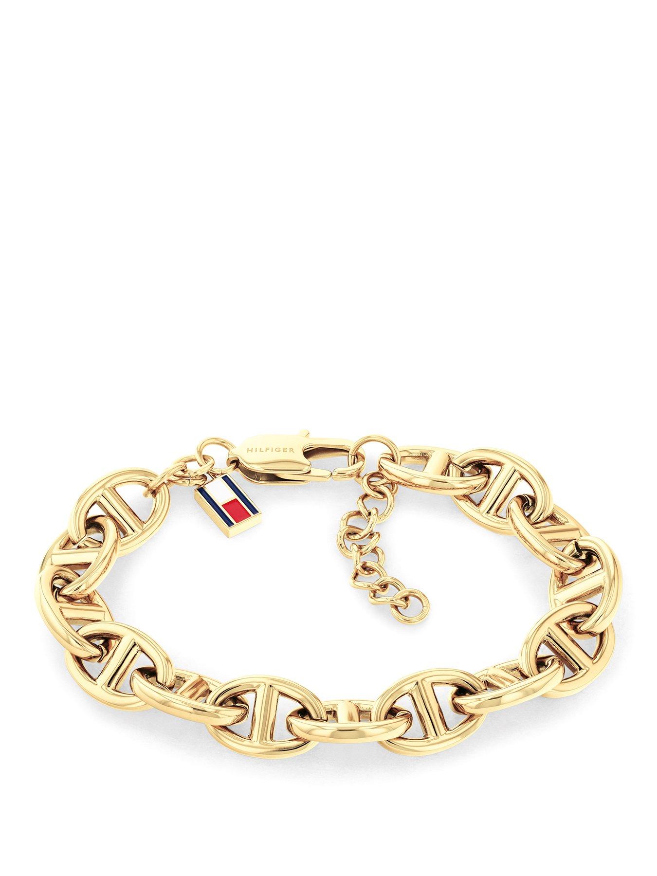 Tommy Hilfiger Womens Gold Plated Link Bracelet