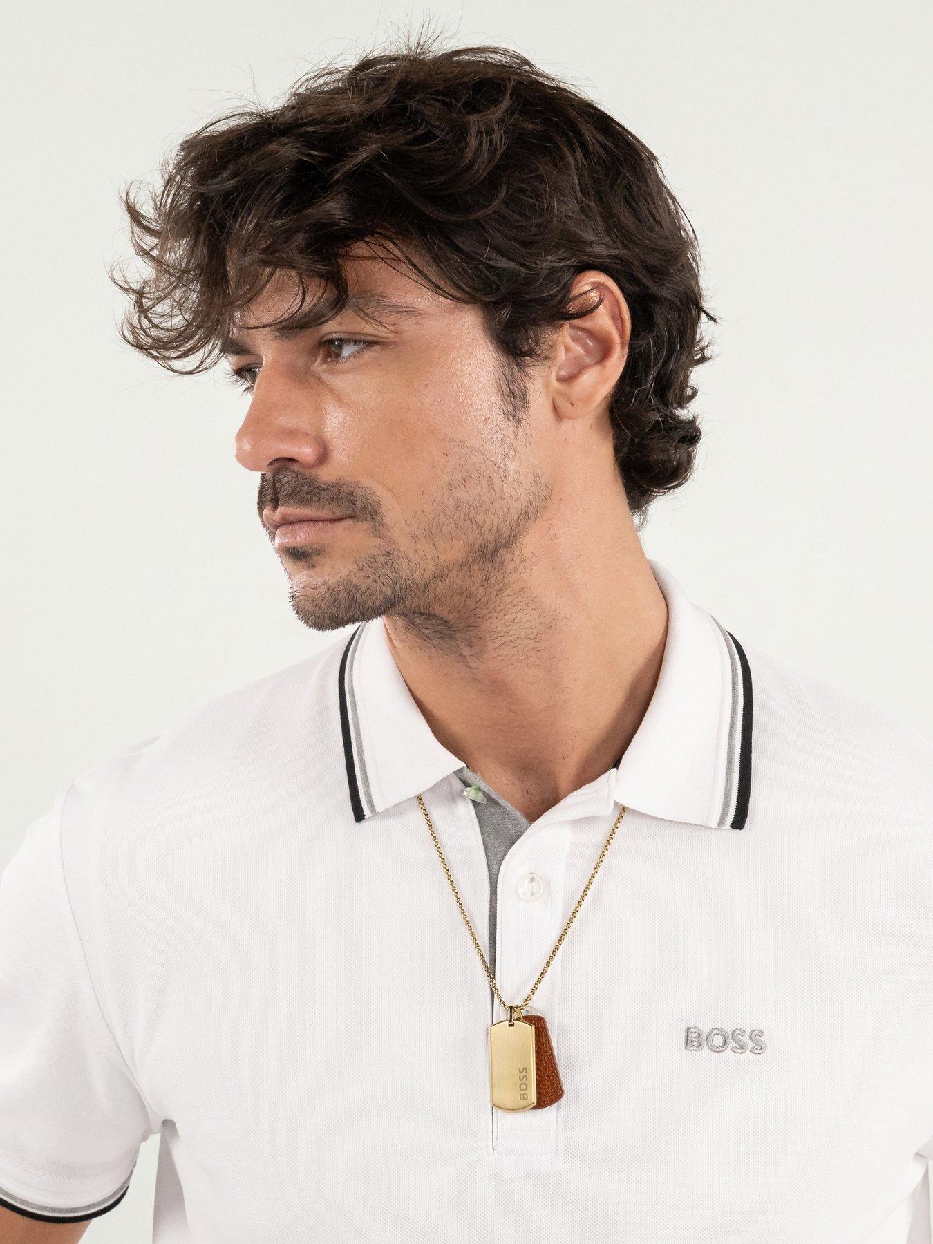  image of boss-gents-devon-gold-ip-necklace
