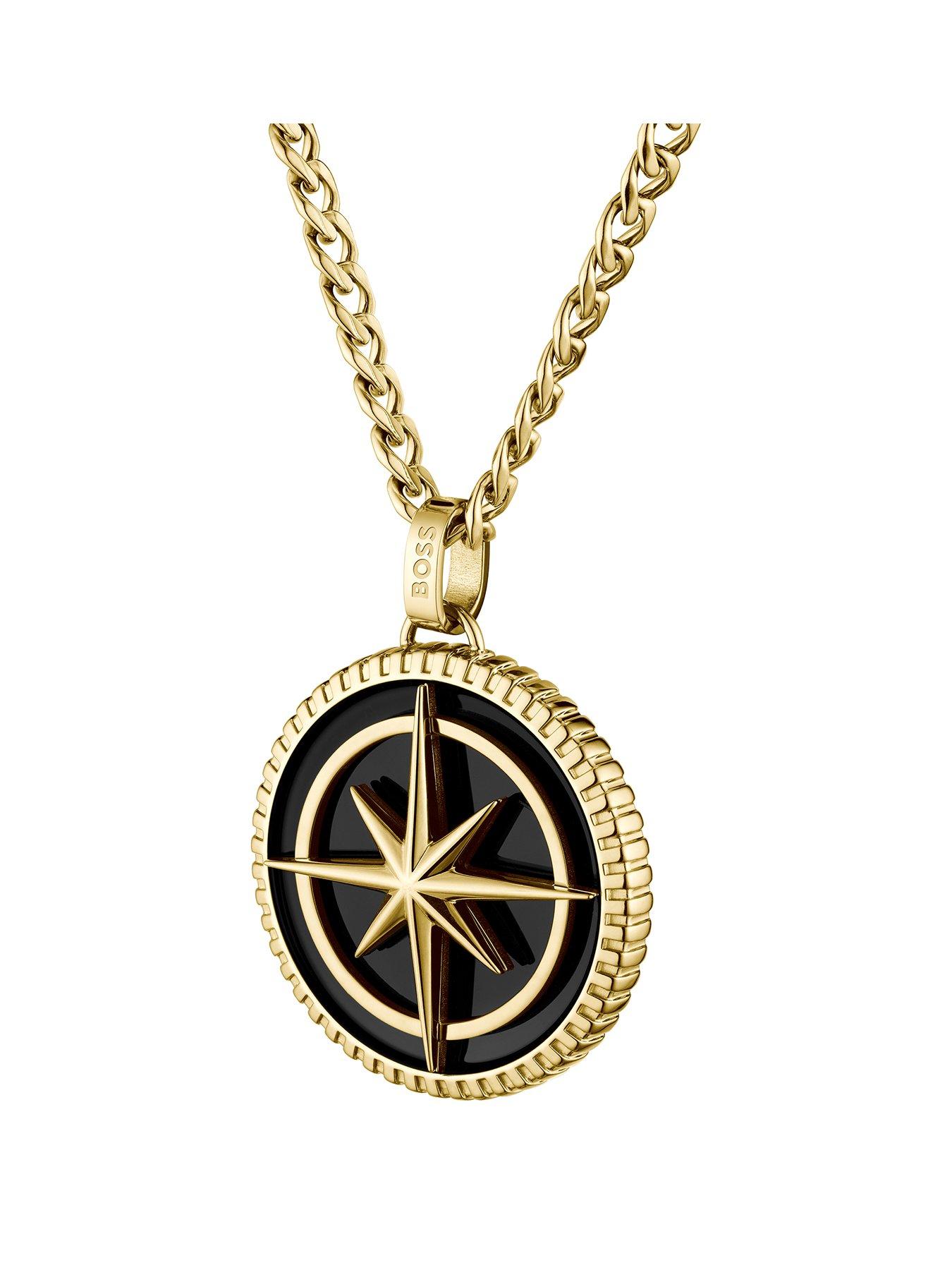 BOSS Gents North Gold IP Necklace