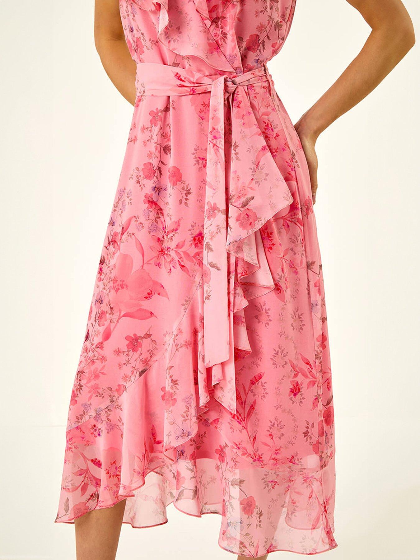 Image 5 of 5 of Roman Petite Frill Front Dress
