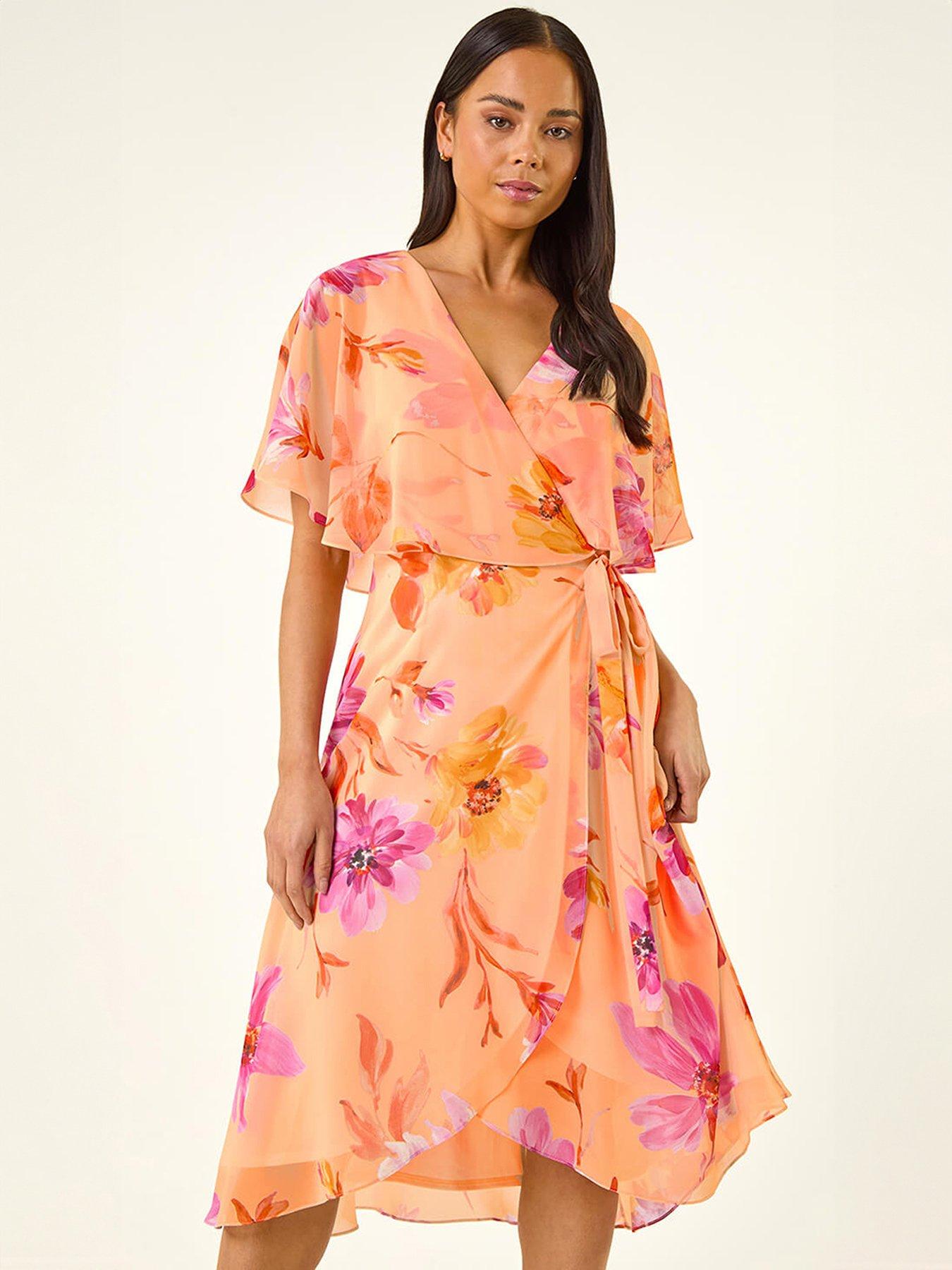 Roman Petite Tie Front Dress