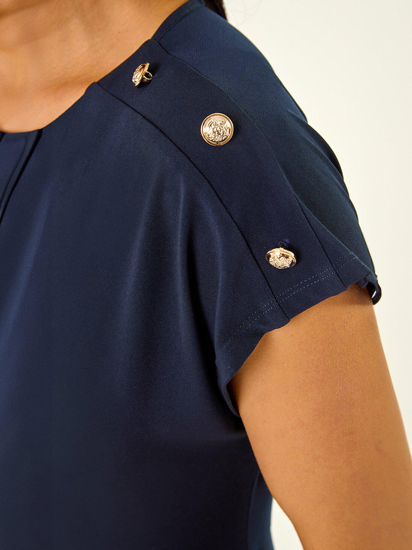 Image 5 of 5 of Roman Petite Side Twist Dress
