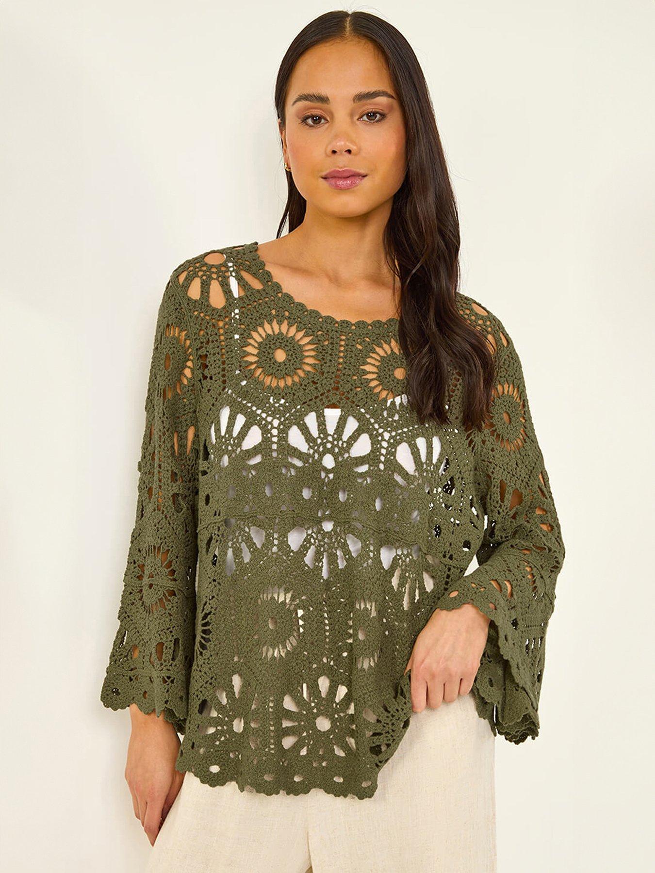 Roman Petite Crochet Top