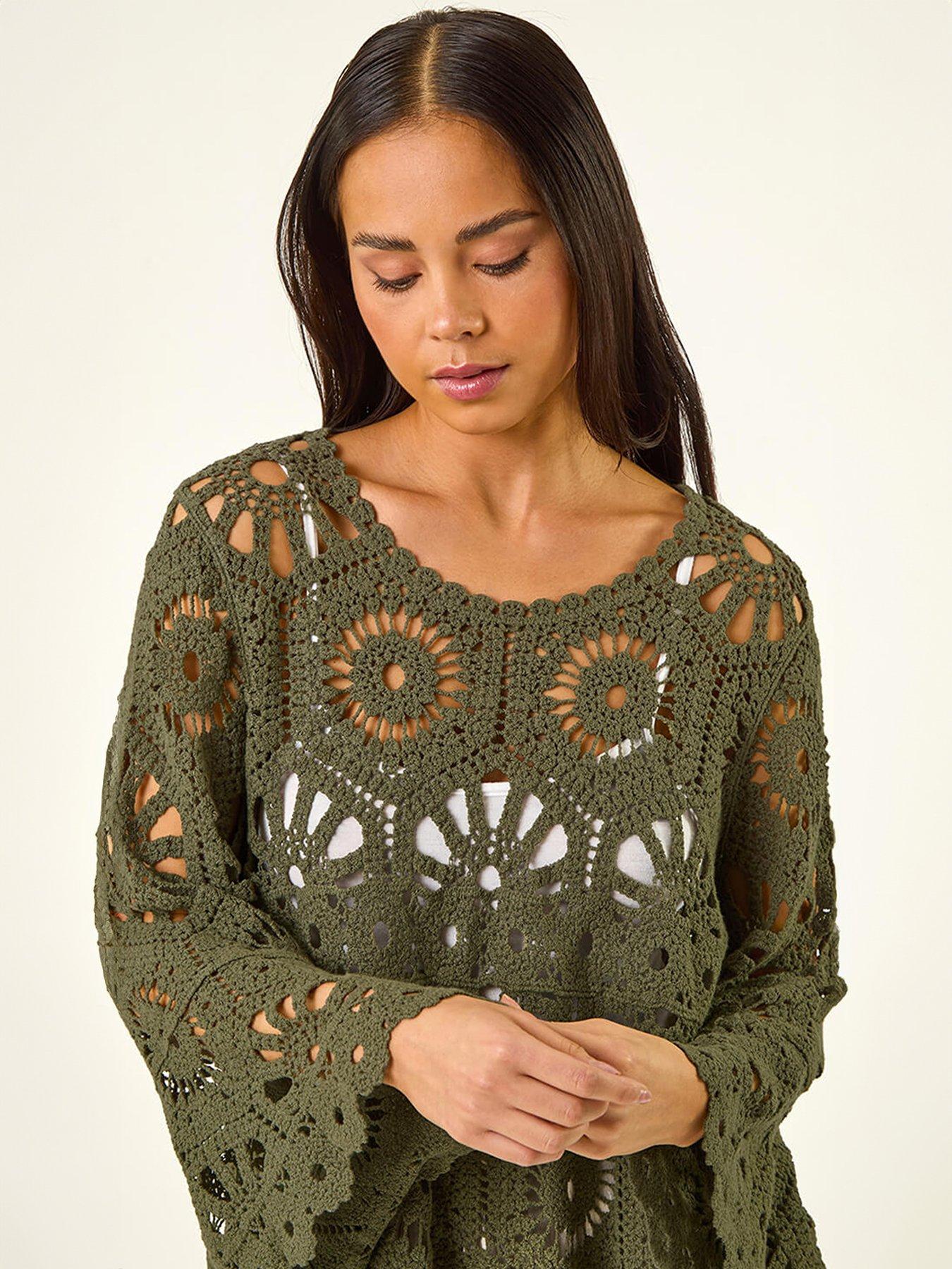 Image 4 of 5 of Roman Petite Crochet Top