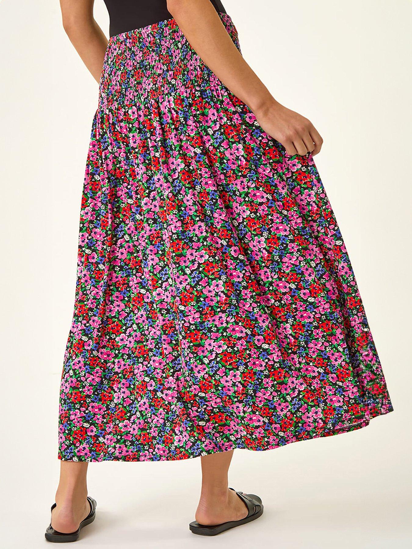 Image 2 of 5 of Roman Petite Shirred Band Skirt