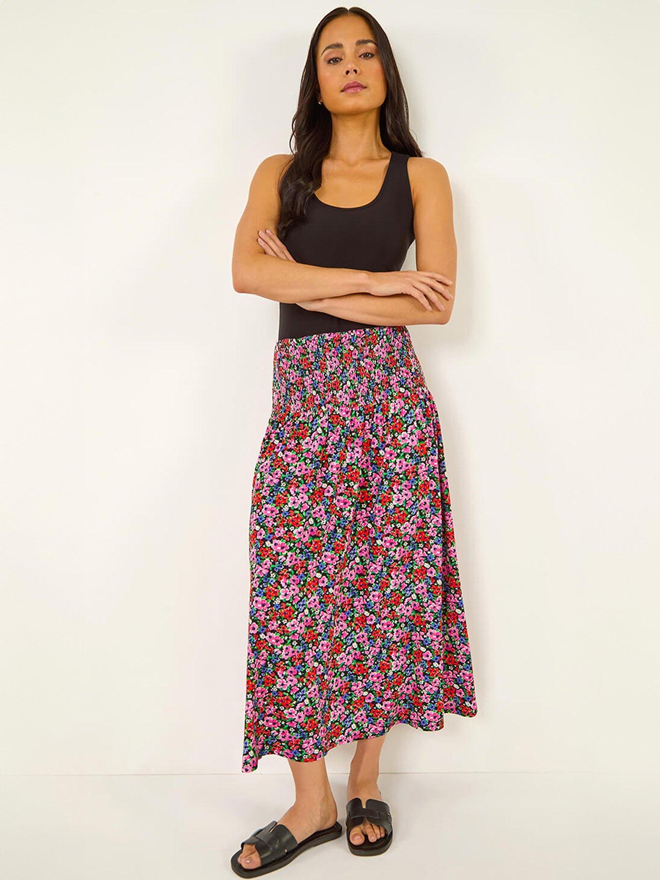 Image 3 of 5 of Roman Petite Shirred Band Skirt