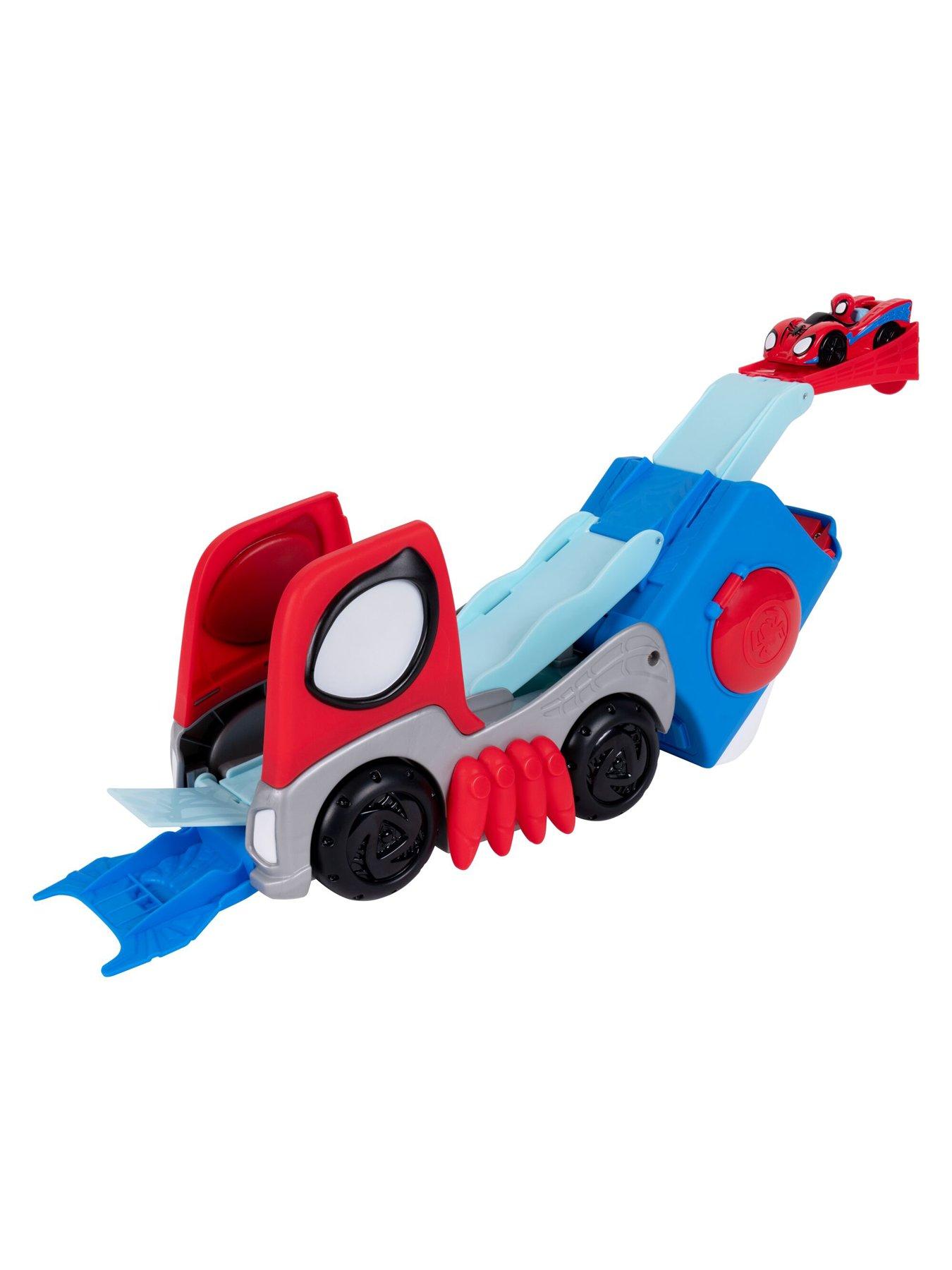 Image 6 of 8 of Spidey and His Amazing Friends Spidey Transforming Hauler Raceway Track Set
