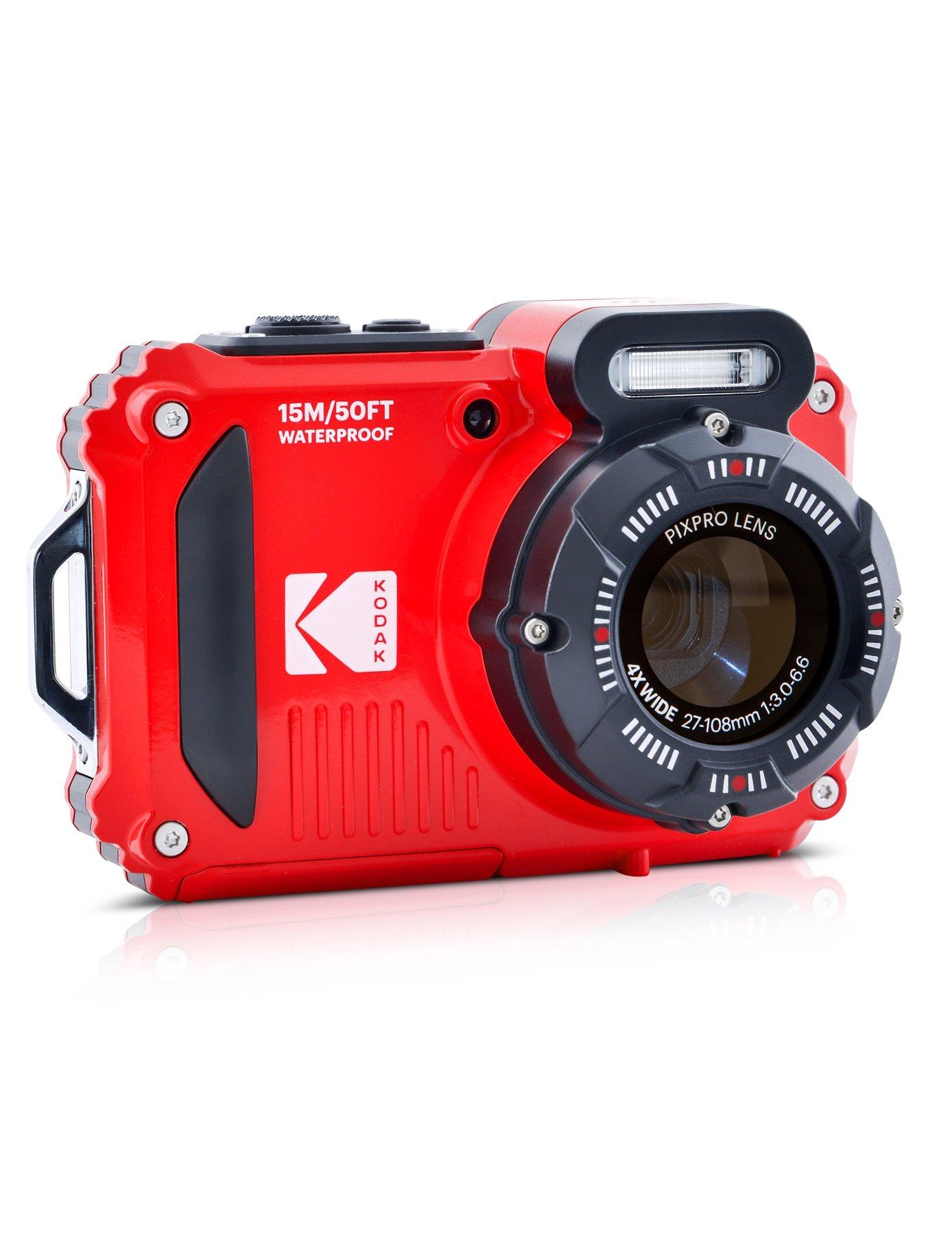 Image 3 of 6 of Kodak PIXPRO WPZ2 16MP 4x Zoom Tough Compact Camera - Red - Camera + Sandisk 32GB MicroSD Card + System Bag