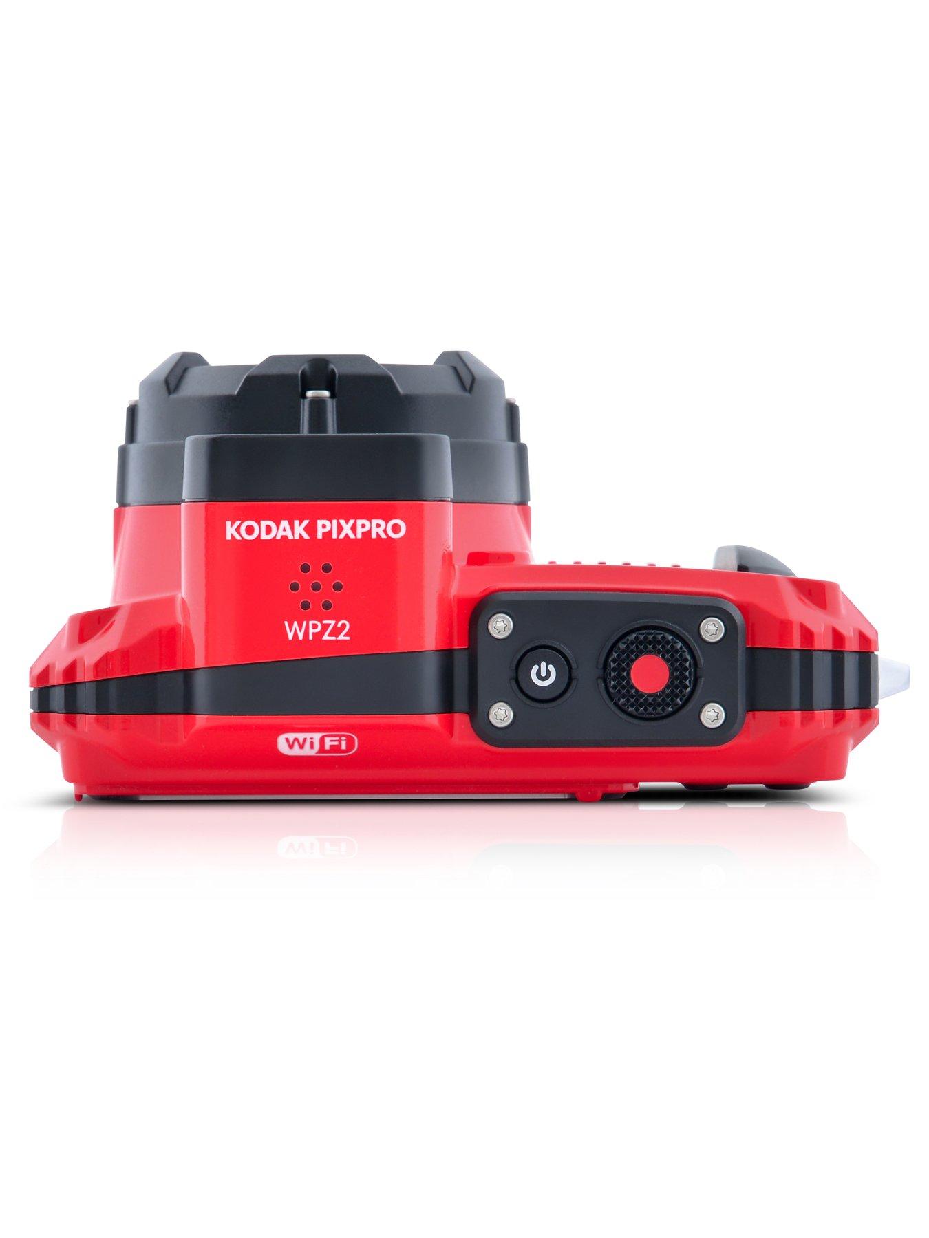 Image 5 of 6 of Kodak PIXPRO WPZ2 16MP 4x Zoom Tough Compact Camera - Red - Camera + Sandisk 32GB MicroSD Card + System Bag